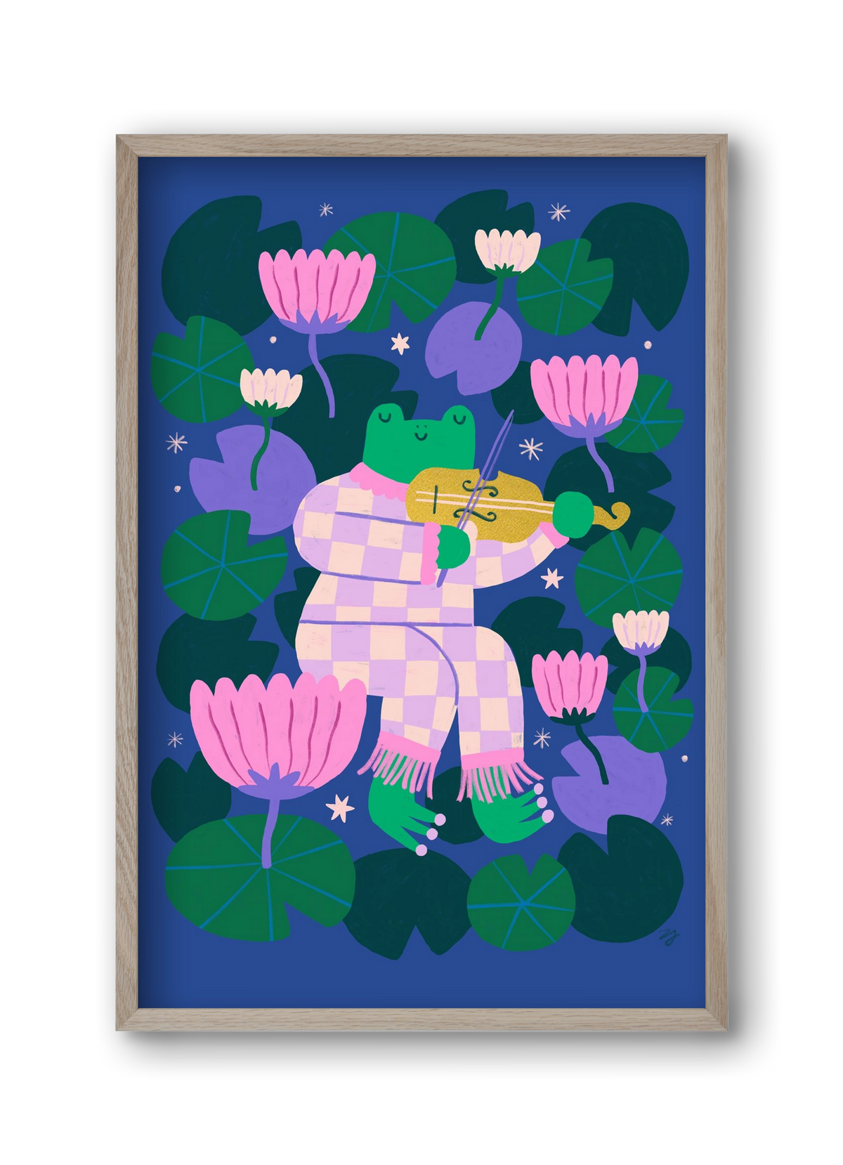 Frog Music, 30x45 cm (30x45 cm), Tölgy keret