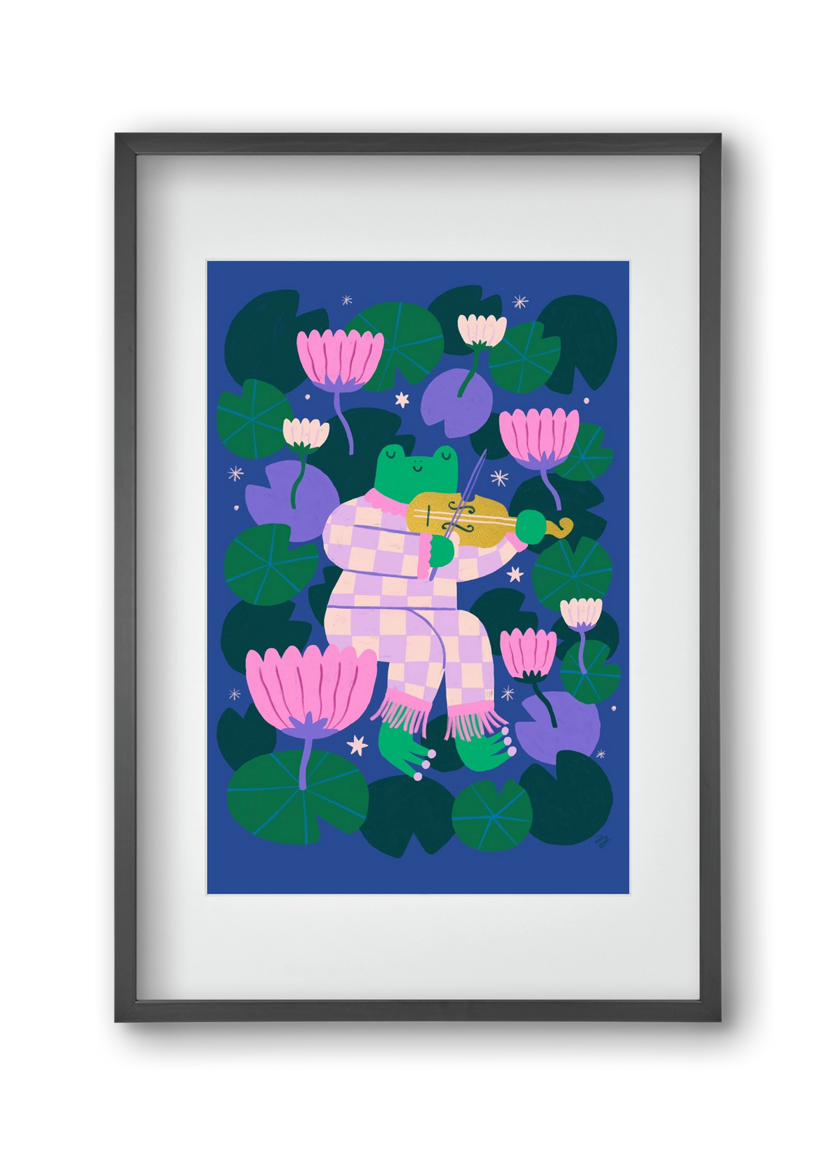 Frog Music, 30x45 cm (20x30 cm), Fekete keret, paszpartuval