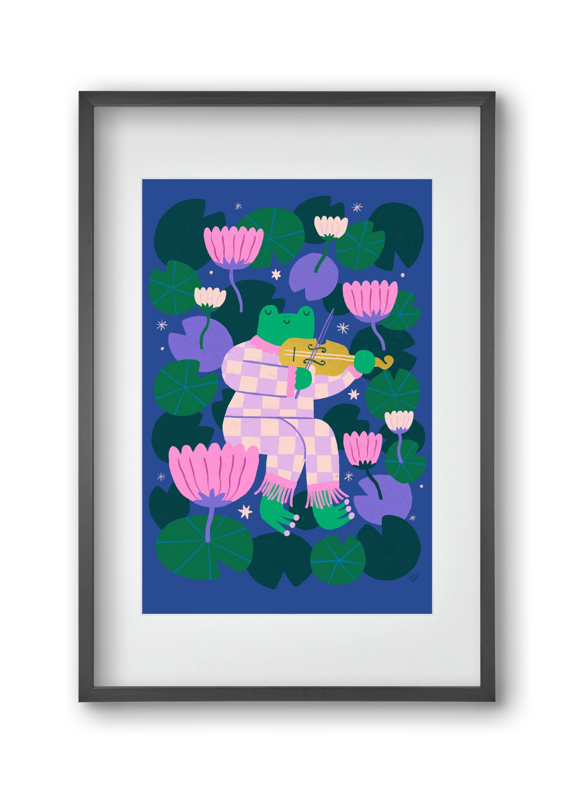 Frog Music, 30x45 cm (20x30 cm), Fekete keret, paszpartuval