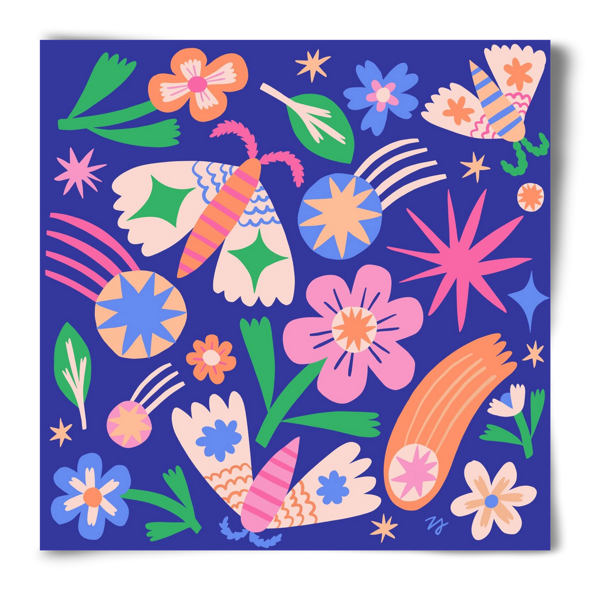 Magic Garden in the Night, 50x50 cm, Keret nélkül