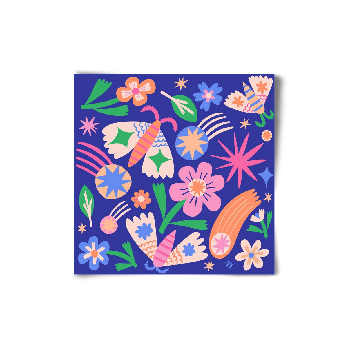 Magic Garden in the Night, 20x20 cm, Keret nélkül