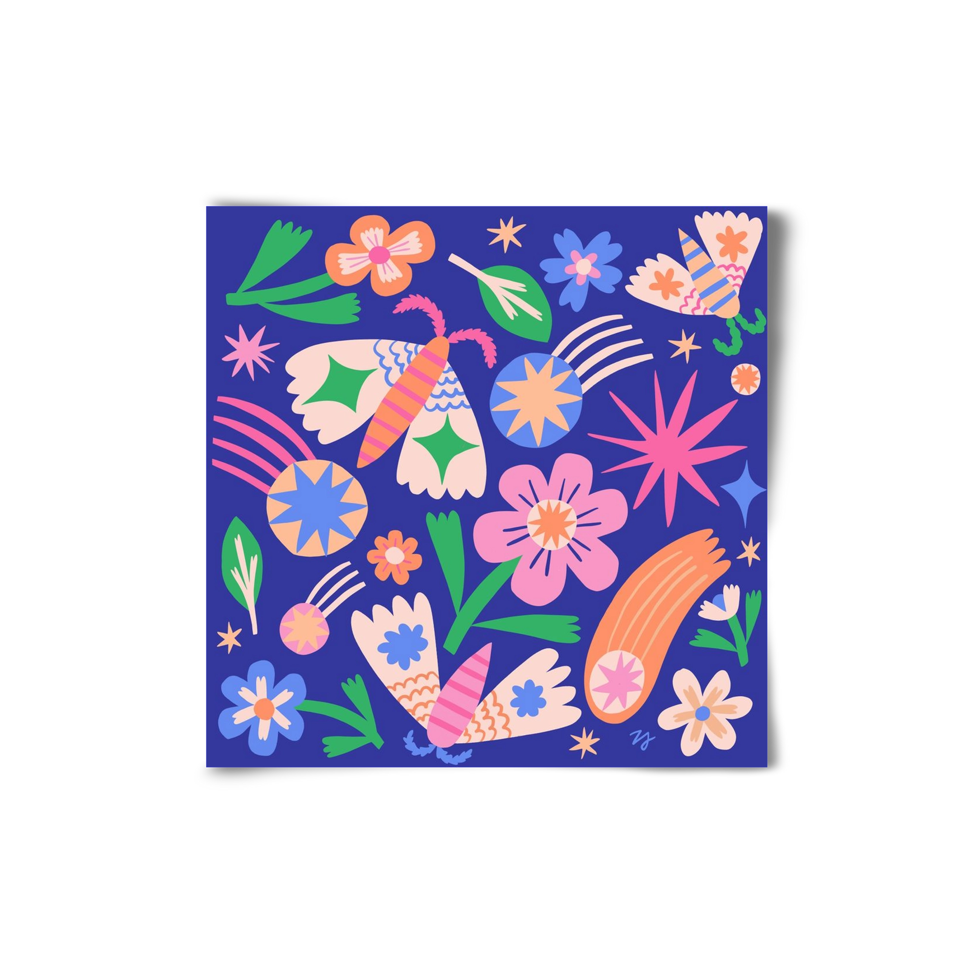 Magic Garden in the Night, 20x20 cm, Keret nélkül