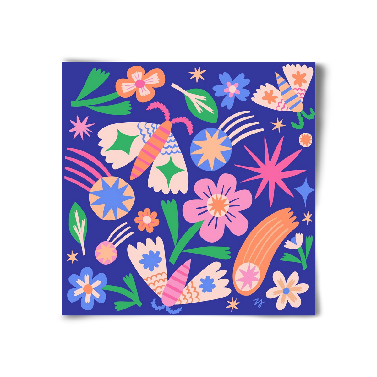 Magic Garden in the Night, 30x30 cm, Keret nélkül