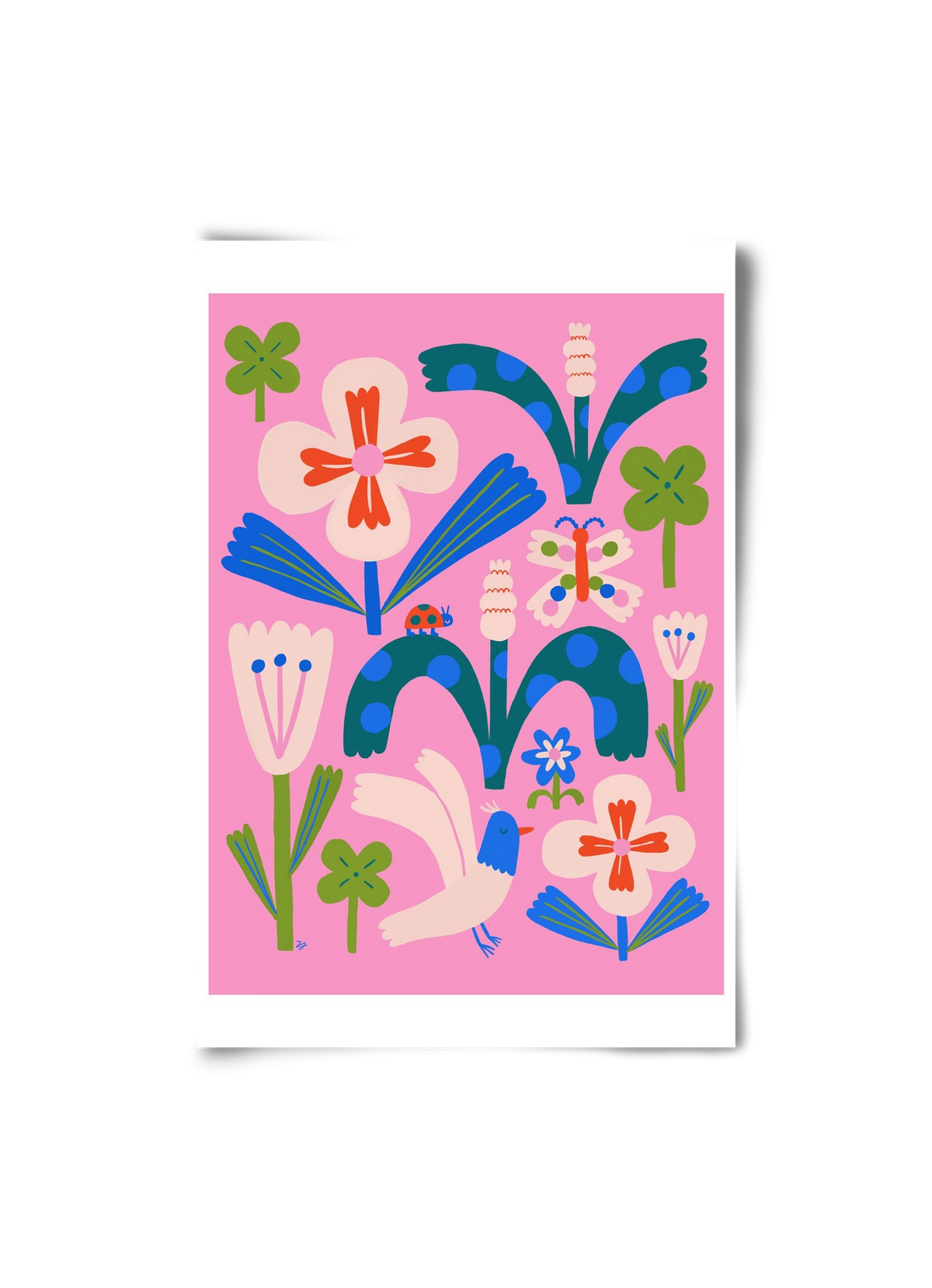 A garden and its habitants, 20x30 cm, Keret nélkül