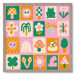 Magic Garden , 50x50 cm (50x50 cm), Tölgy keret