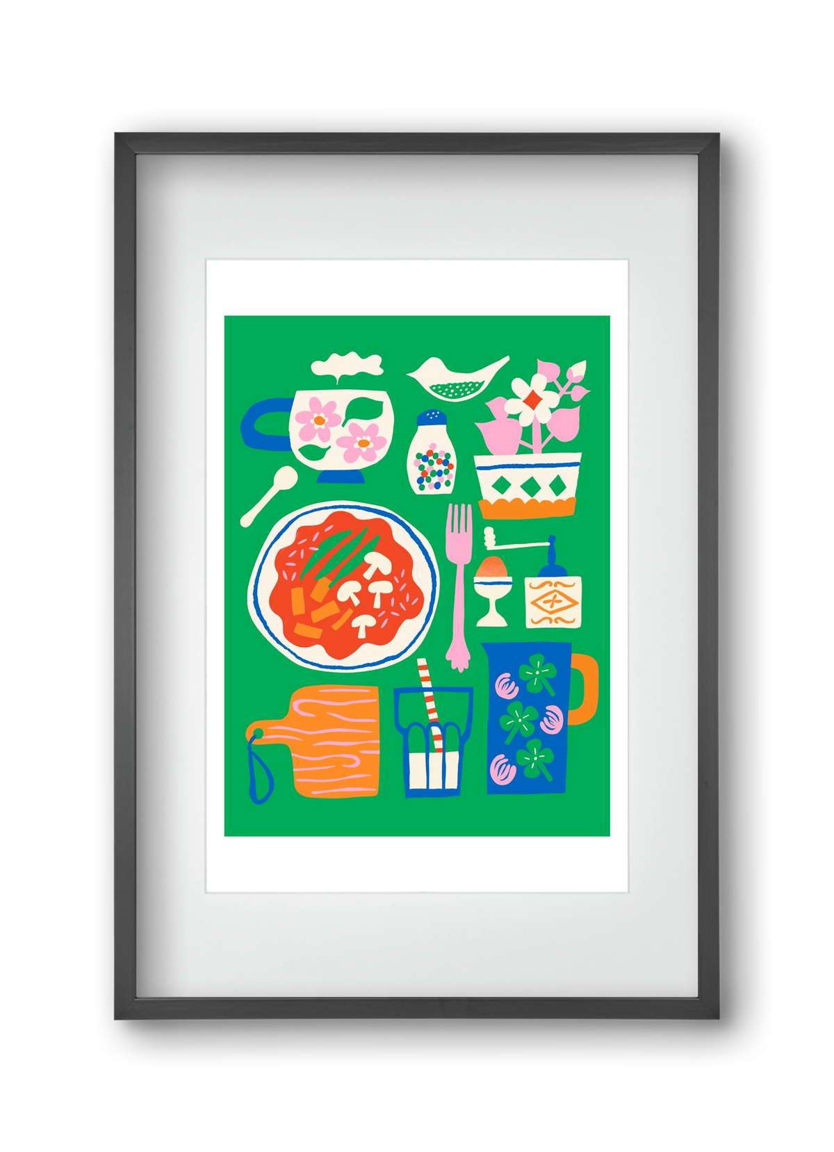 Cozy Lucnh, 30x45 cm (20x30 cm), Fekete keret, paszpartuval