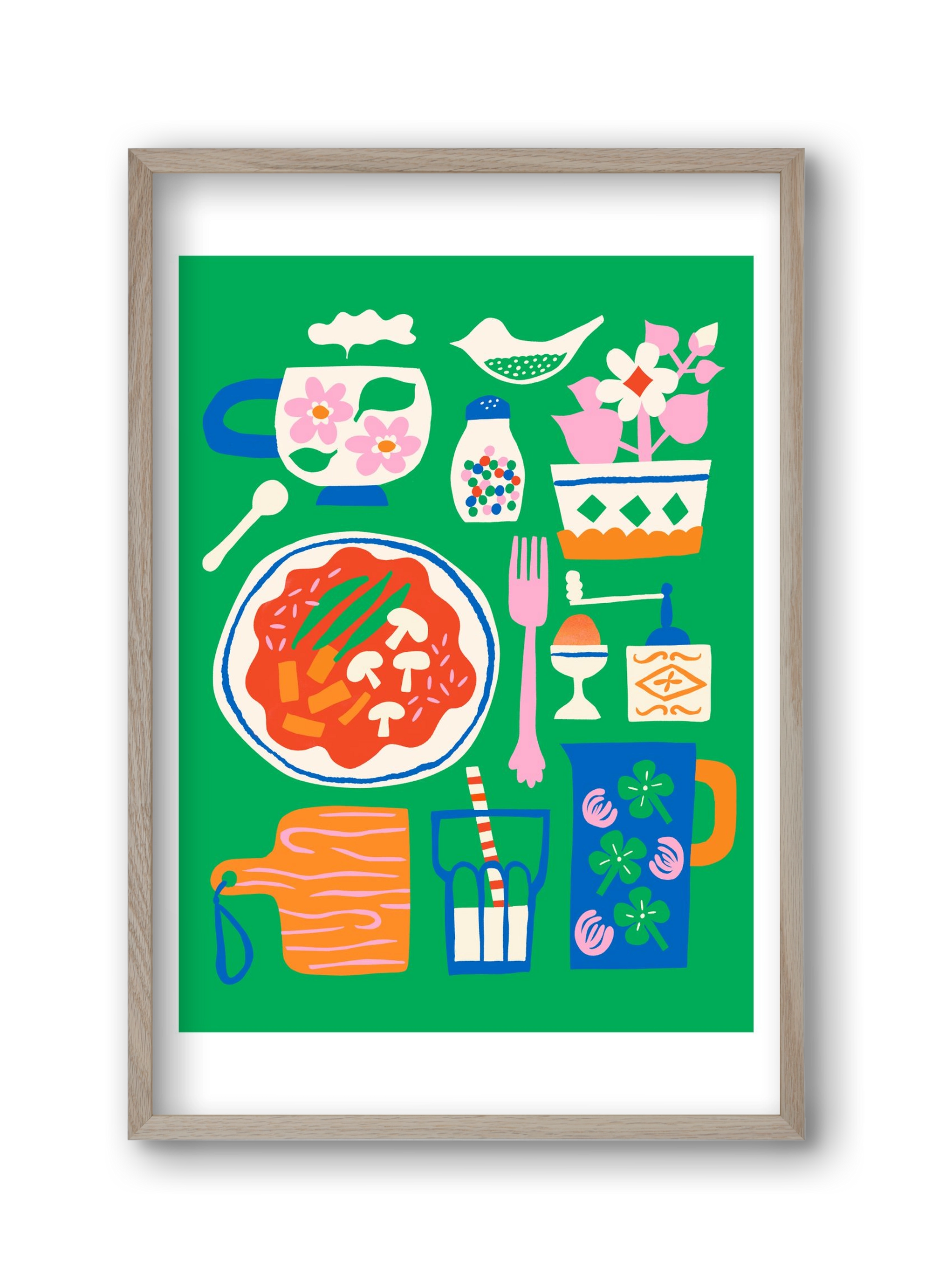 Cozy Lucnh, 30x45 cm (30x45 cm), Tölgy keret