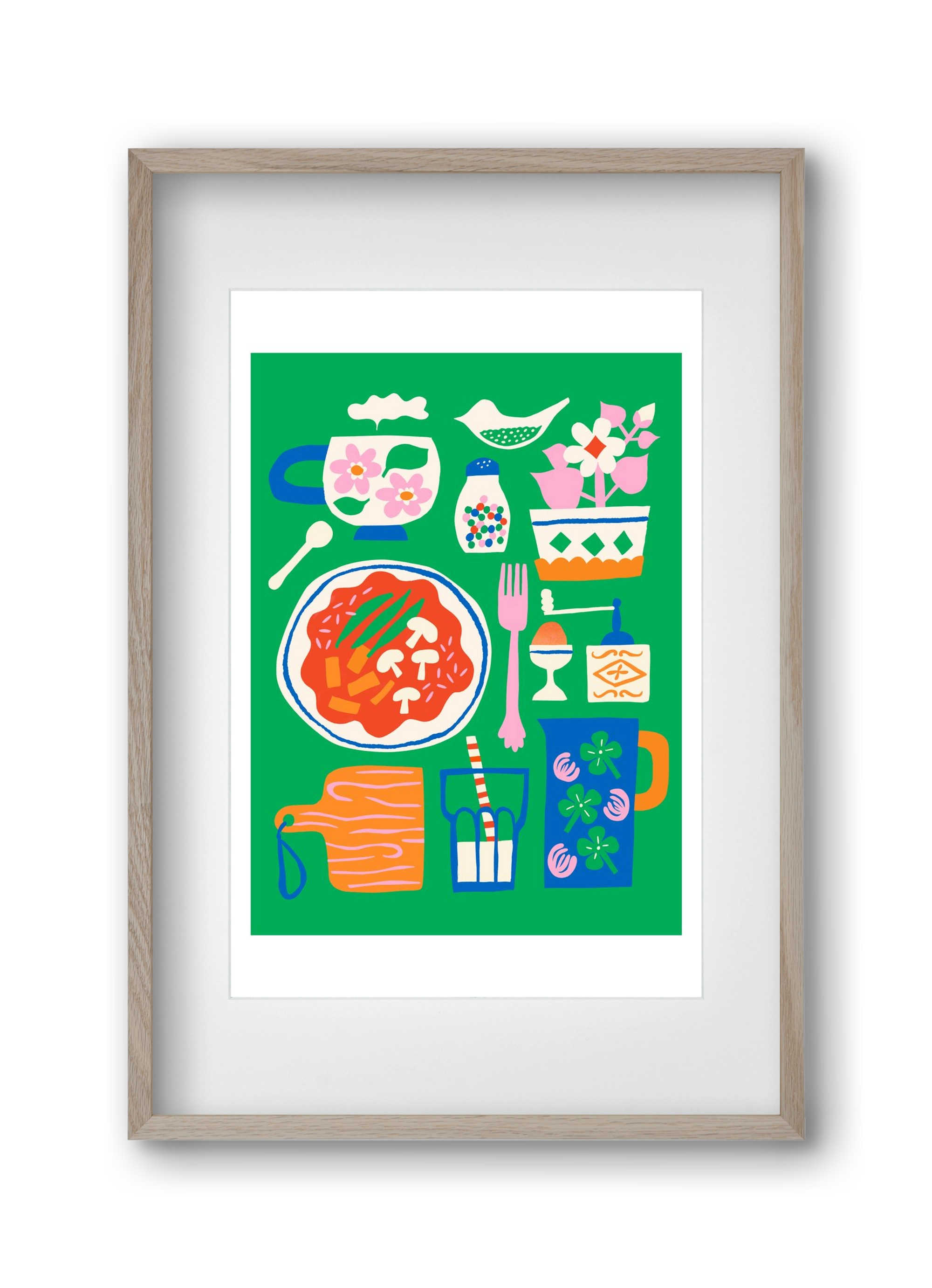 Cozy Lucnh, 30x45 cm (20x30 cm), Tölgy keret, paszpartuval