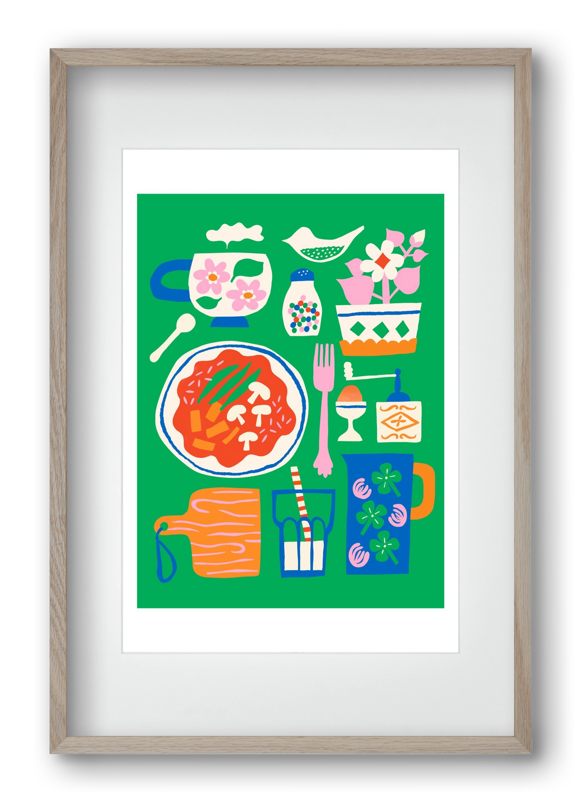 Cozy Lucnh, 40x60 cm (30x45 cm), Tölgy keret, paszpartuval