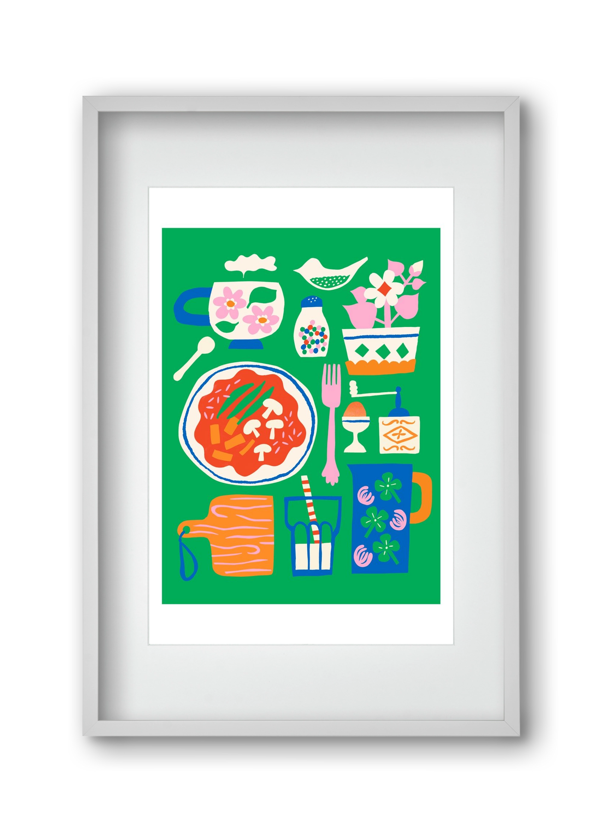 Cozy Lucnh, 30x45 cm (20x30 cm), Fehér keret, paszpartuval