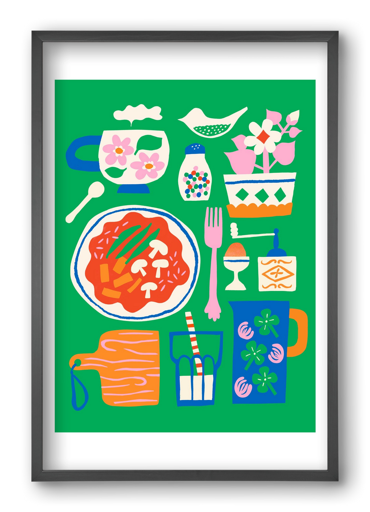 Cozy Lucnh, 40x60 cm (40x60 cm), Fekete keret