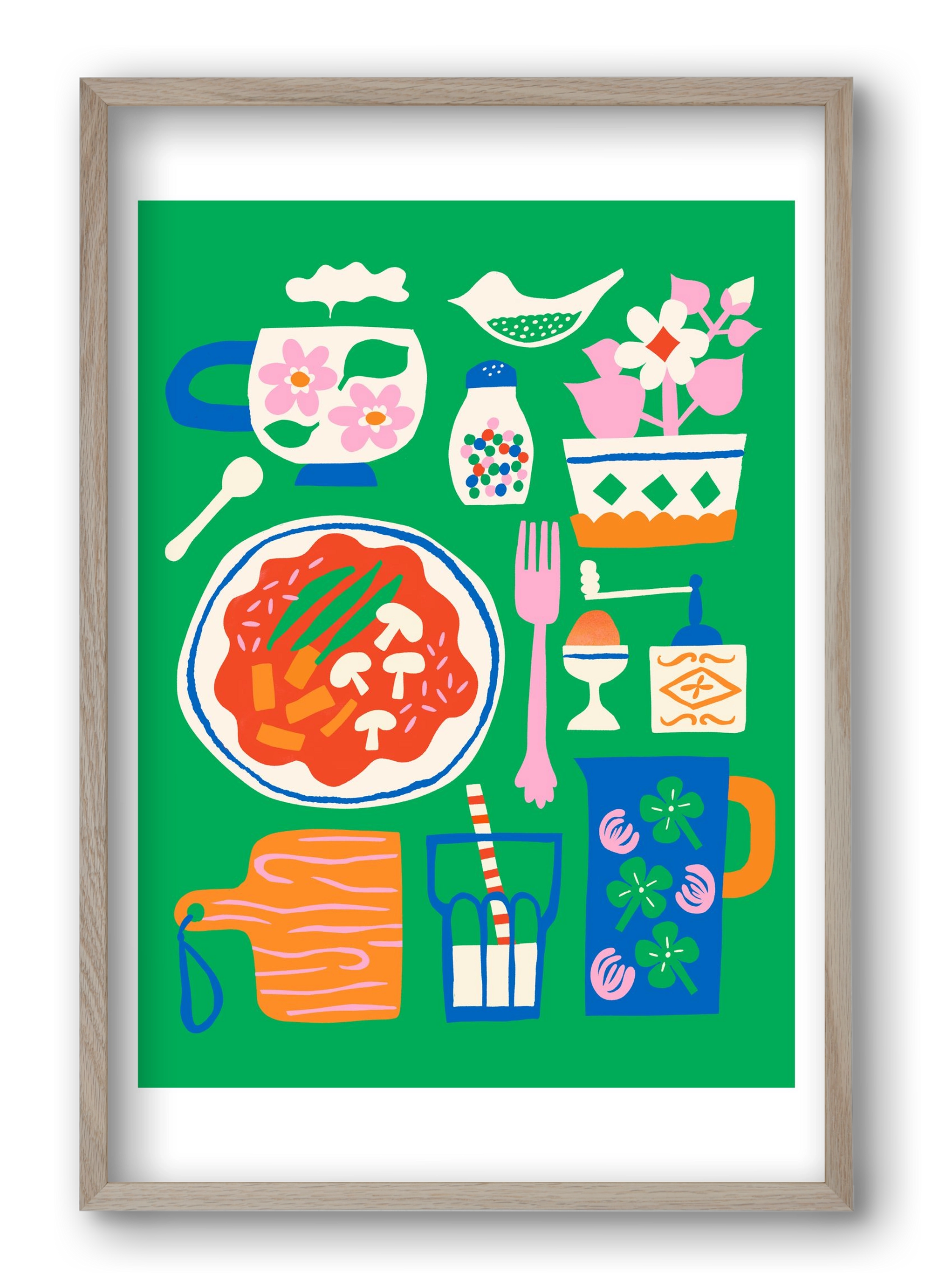 Cozy Lucnh, 40x60 cm (40x60 cm), Tölgy keret