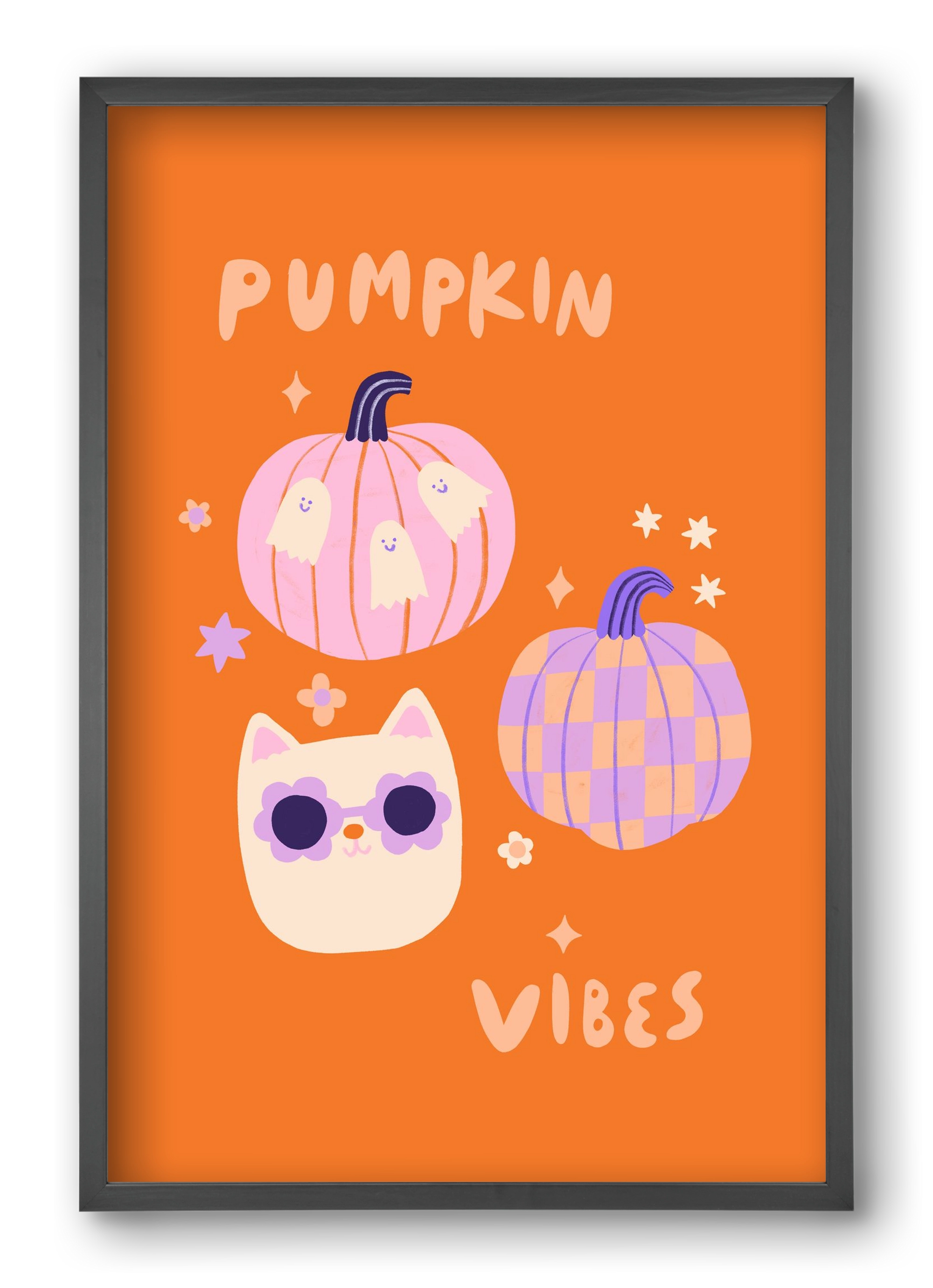 Pumpkin Vibes, 40x60 cm (40x60 cm), Fekete keret