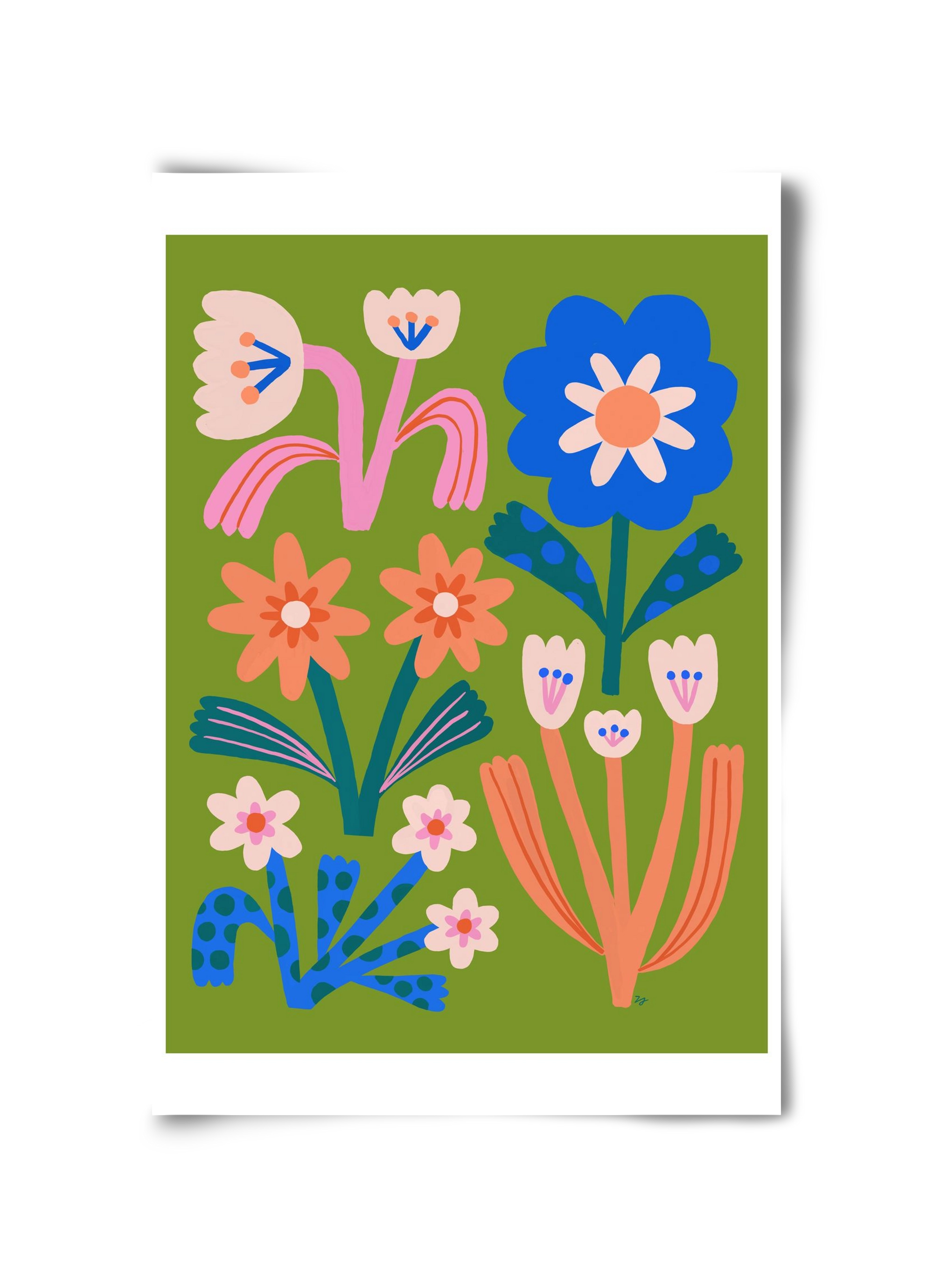 Cute Flowers, 30x45 cm, Keret nélkül