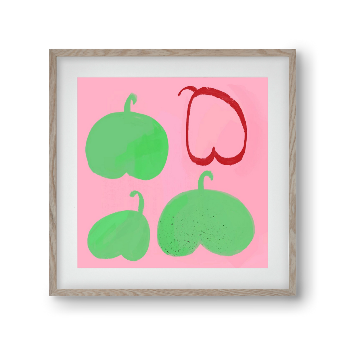 Peras, 30x30 cm (20x20 cm), Tölgy keret, paszpartuval