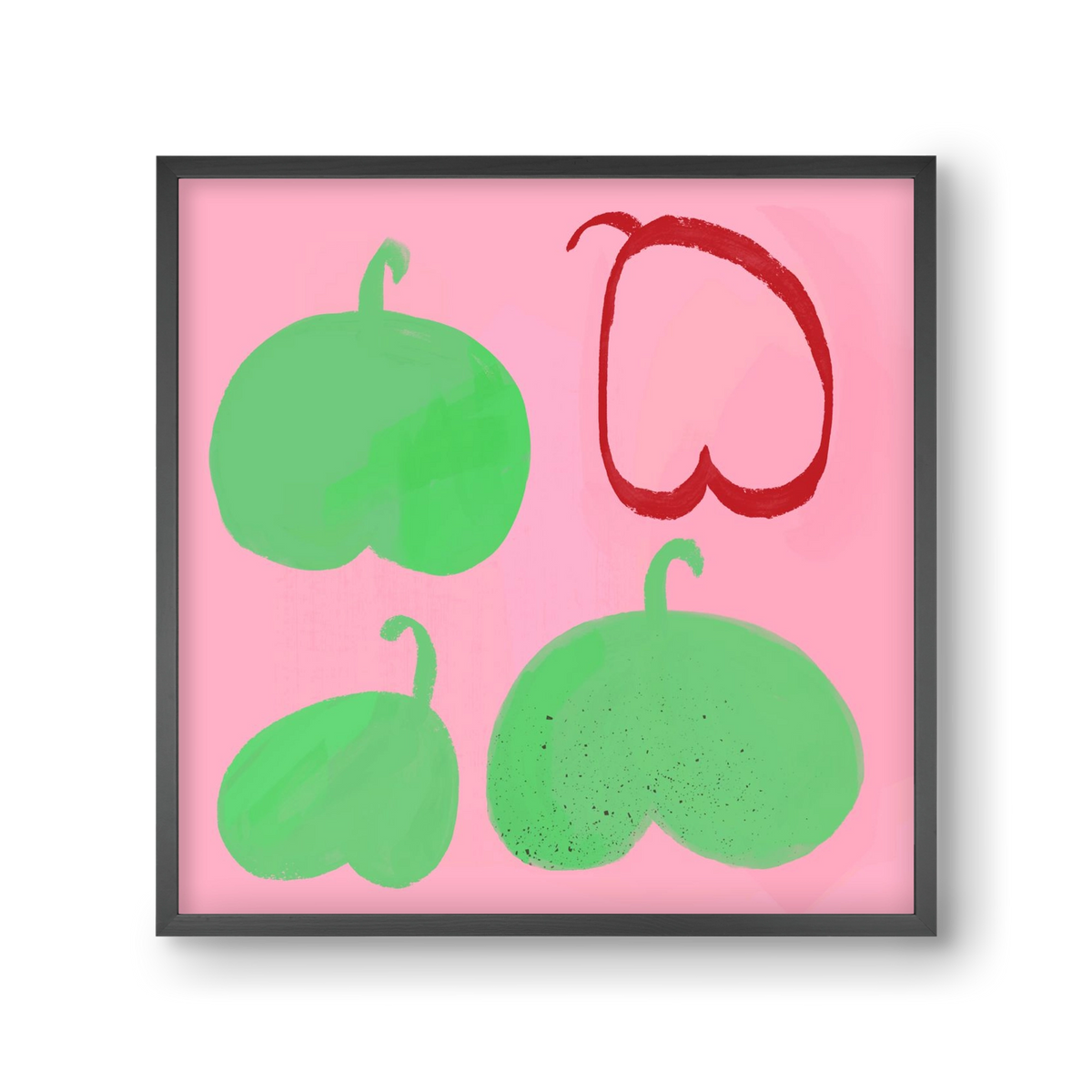 Peras, 30x30 cm (30x30 cm), Fekete keret