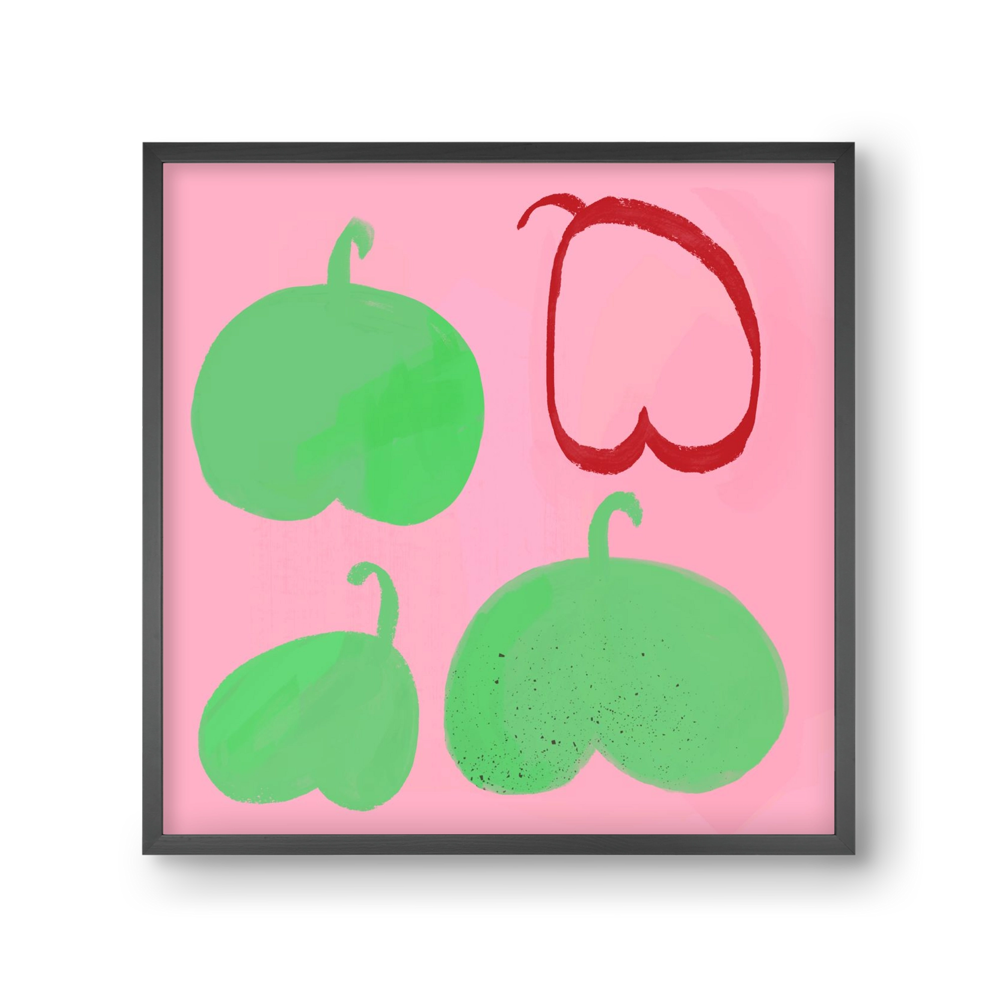 Peras, 30x30 cm (30x30 cm), Fekete keret