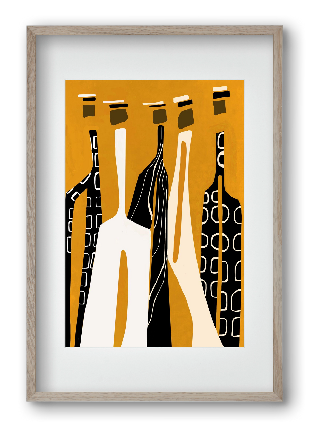 Sahara , 40x60 cm (30x45 cm), Tölgy keret, paszpartuval