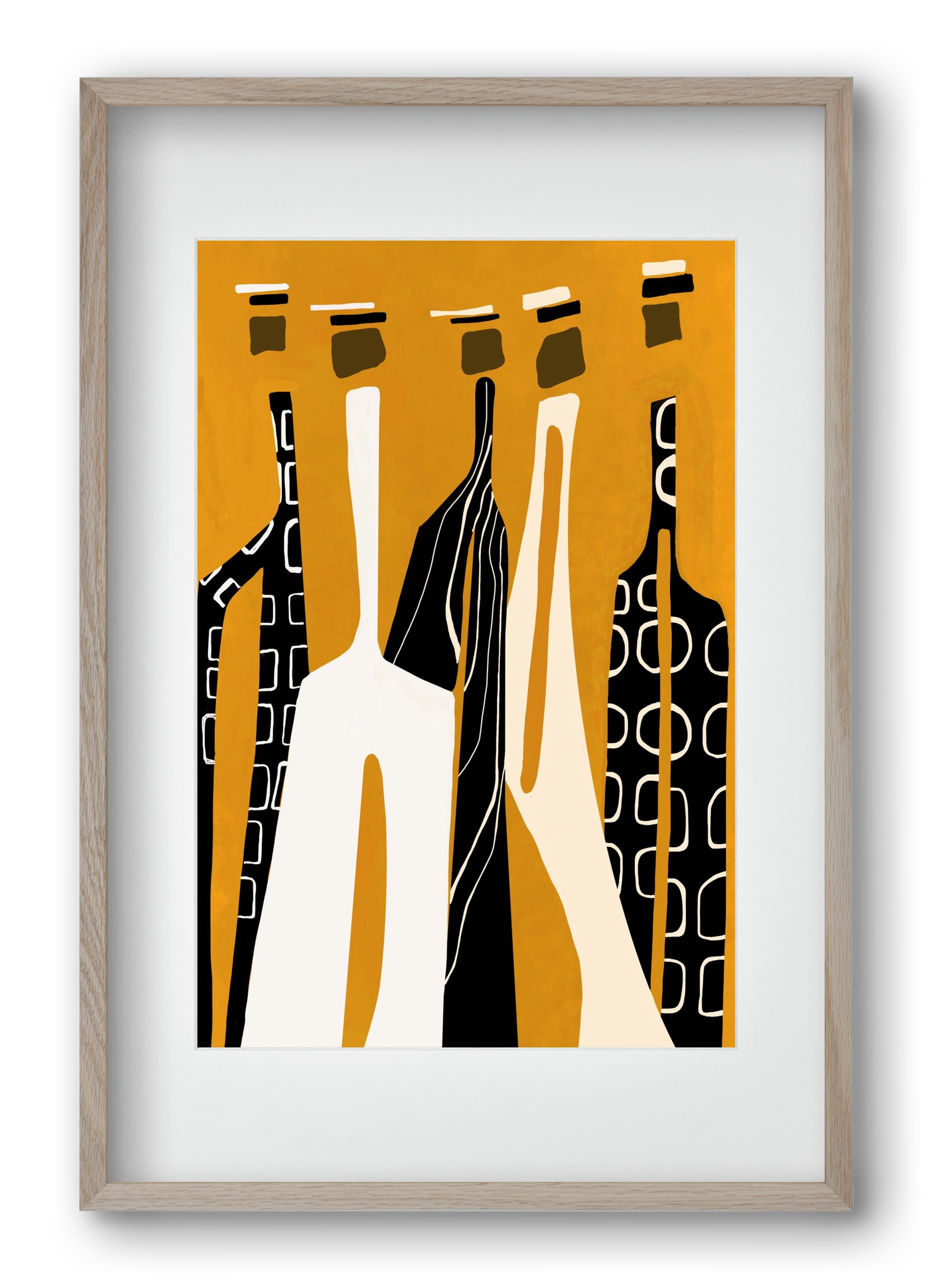 Sahara , 40x60 cm (30x45 cm), Tölgy keret, paszpartuval