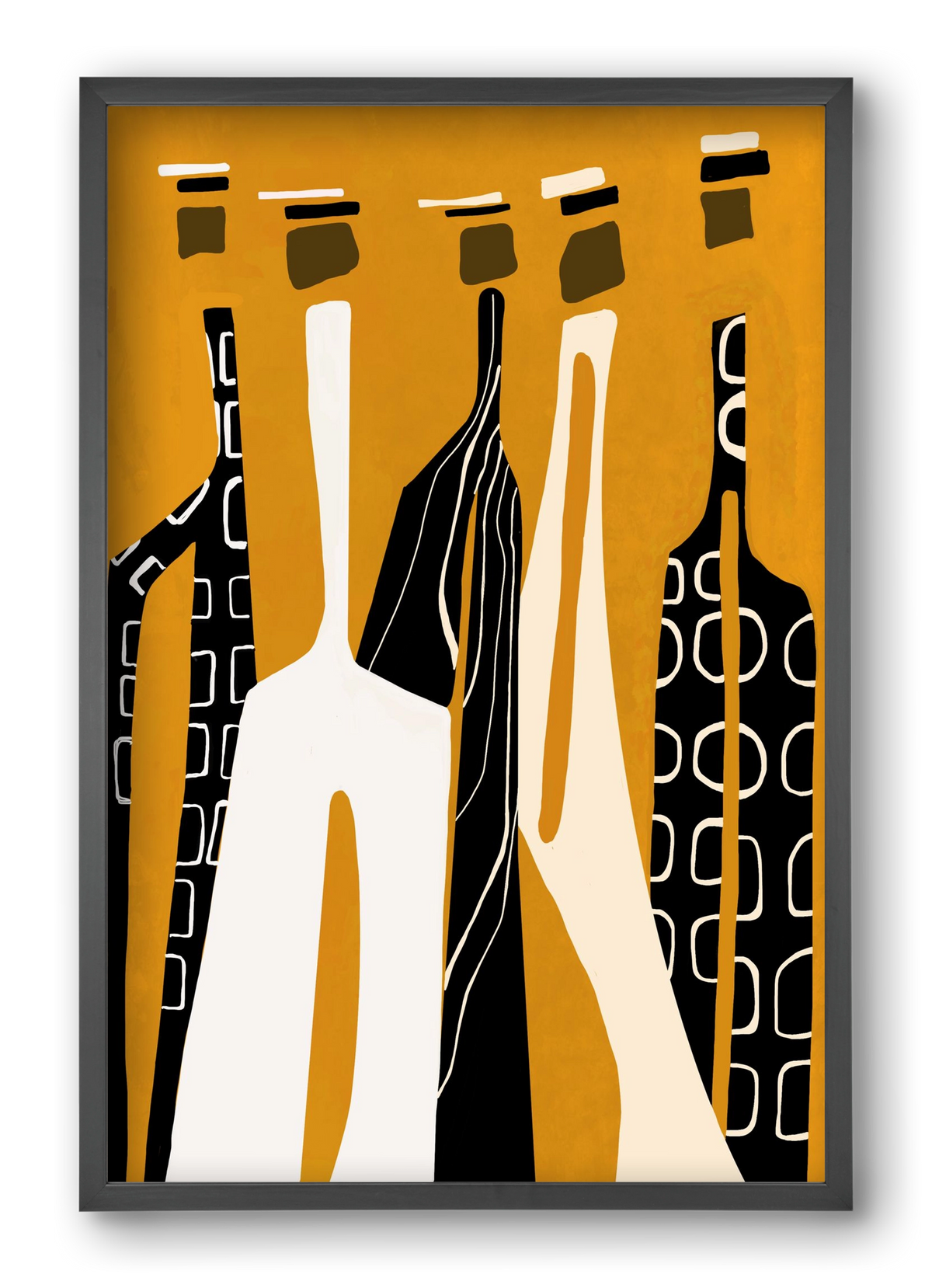 Sahara , 40x60 cm (40x60 cm), Fekete keret