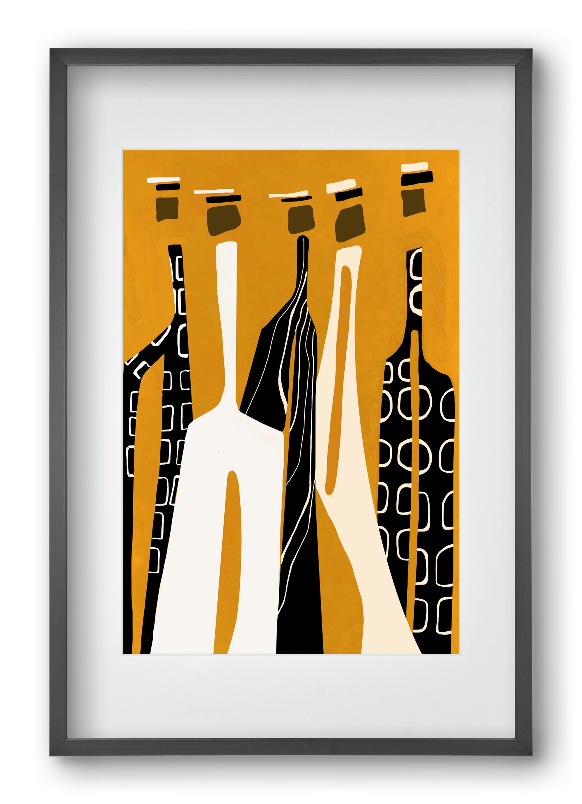 Sahara , 40x60 cm (30x45 cm), Fekete keret, paszpartuval