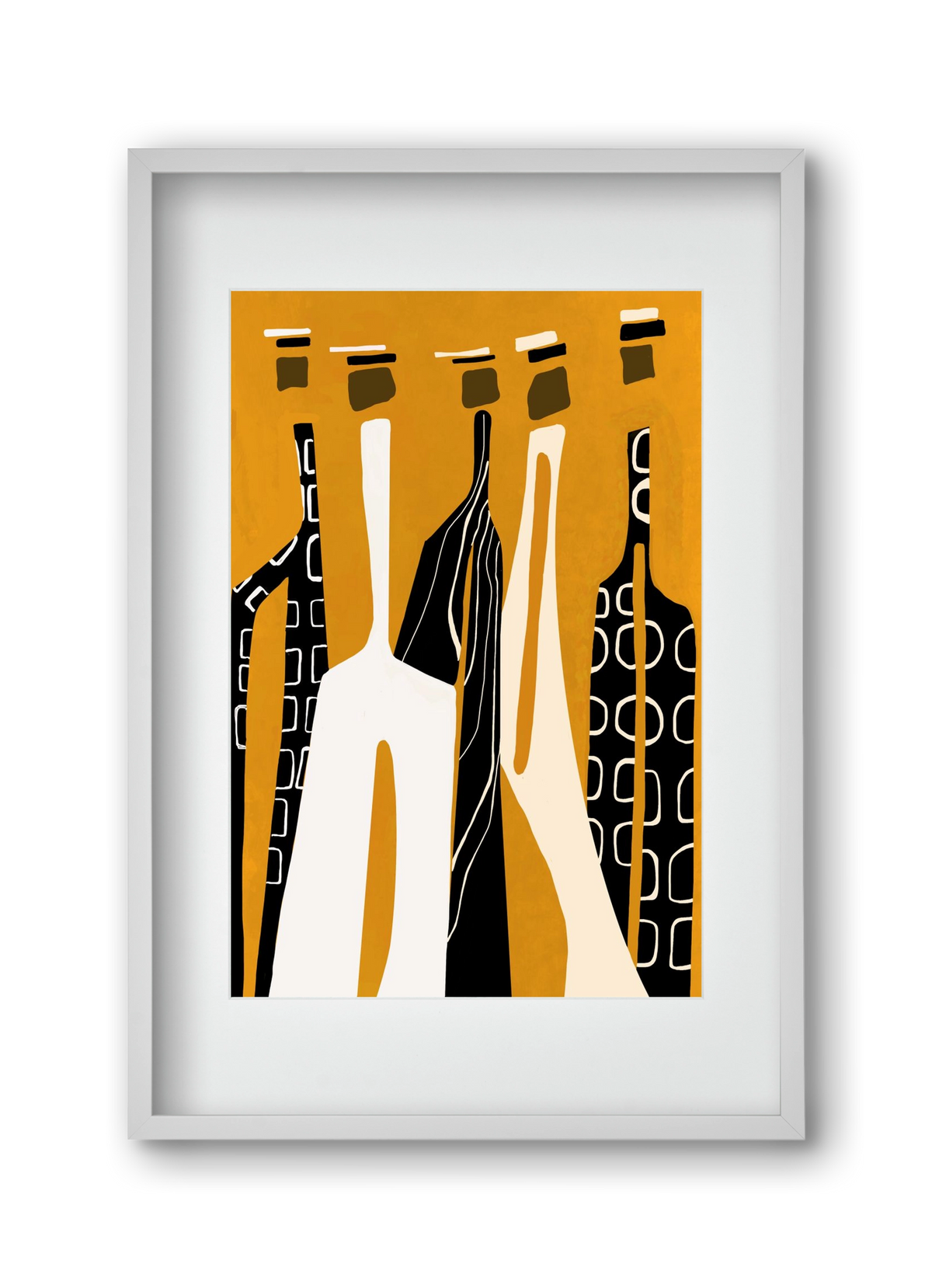 Sahara , 30x45 cm (20x30 cm), Fehér keret, paszpartuval