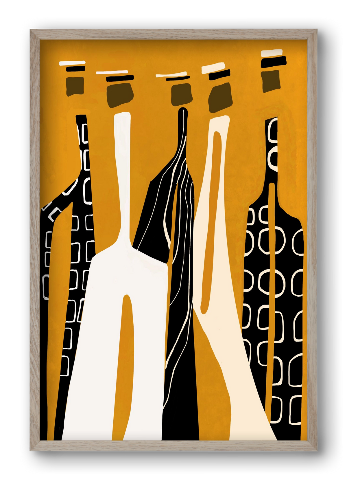 Sahara , 40x60 cm (40x60 cm), Tölgy keret