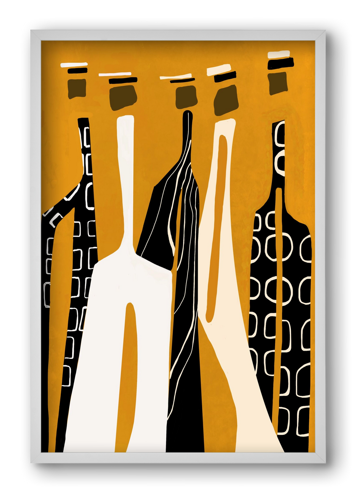 Sahara , 40x60 cm (40x60 cm), Fehér keret