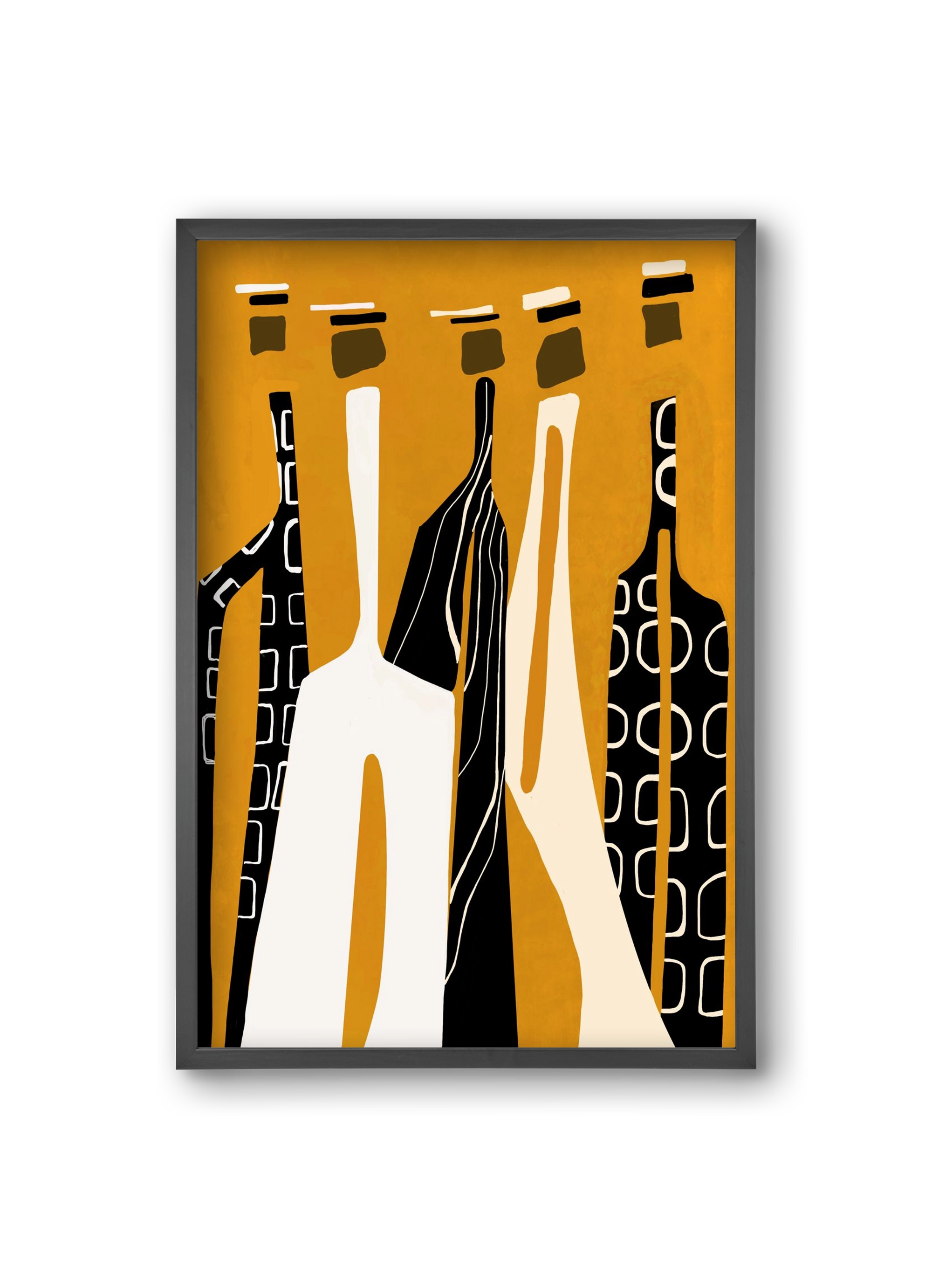 Sahara , 20x30 cm (20x30 cm), Fekete keret