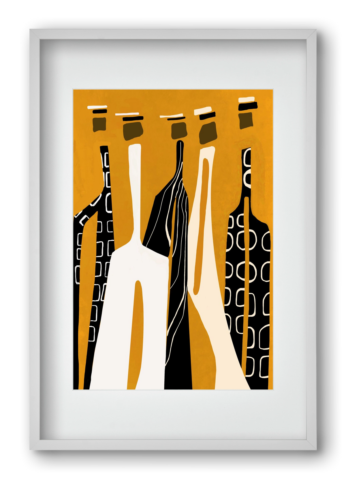 Sahara , 40x60 cm (30x45 cm), Fehér keret, paszpartuval