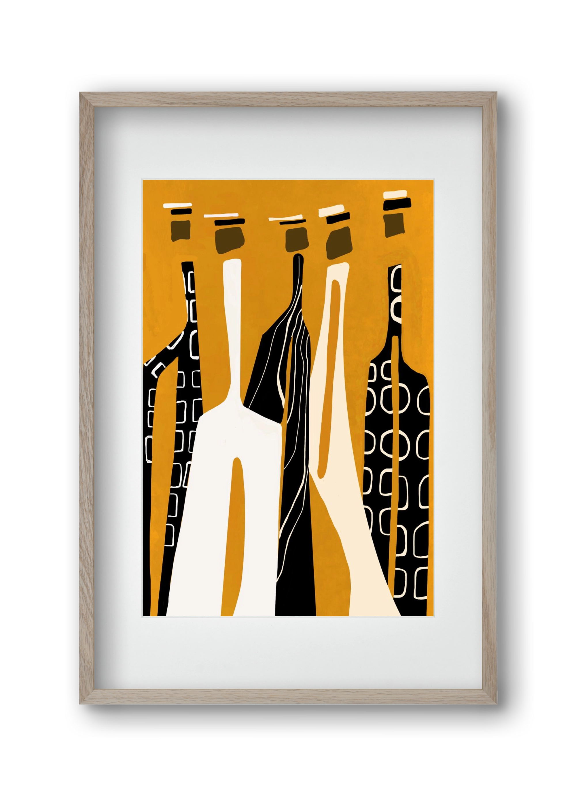 Sahara , 30x45 cm (20x30 cm), Tölgy keret, paszpartuval