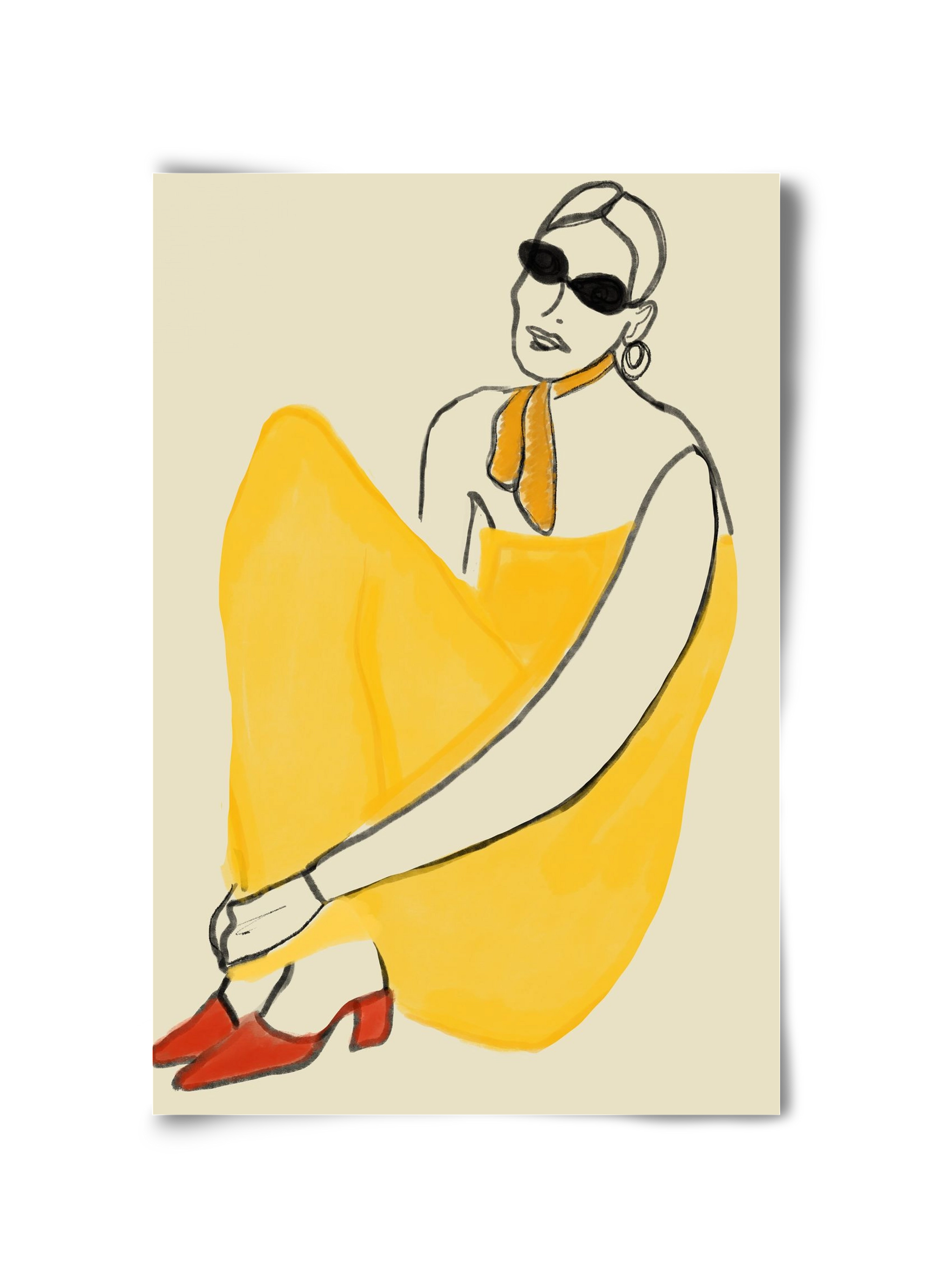 Vivie , 30x45 cm, Keret nélkül