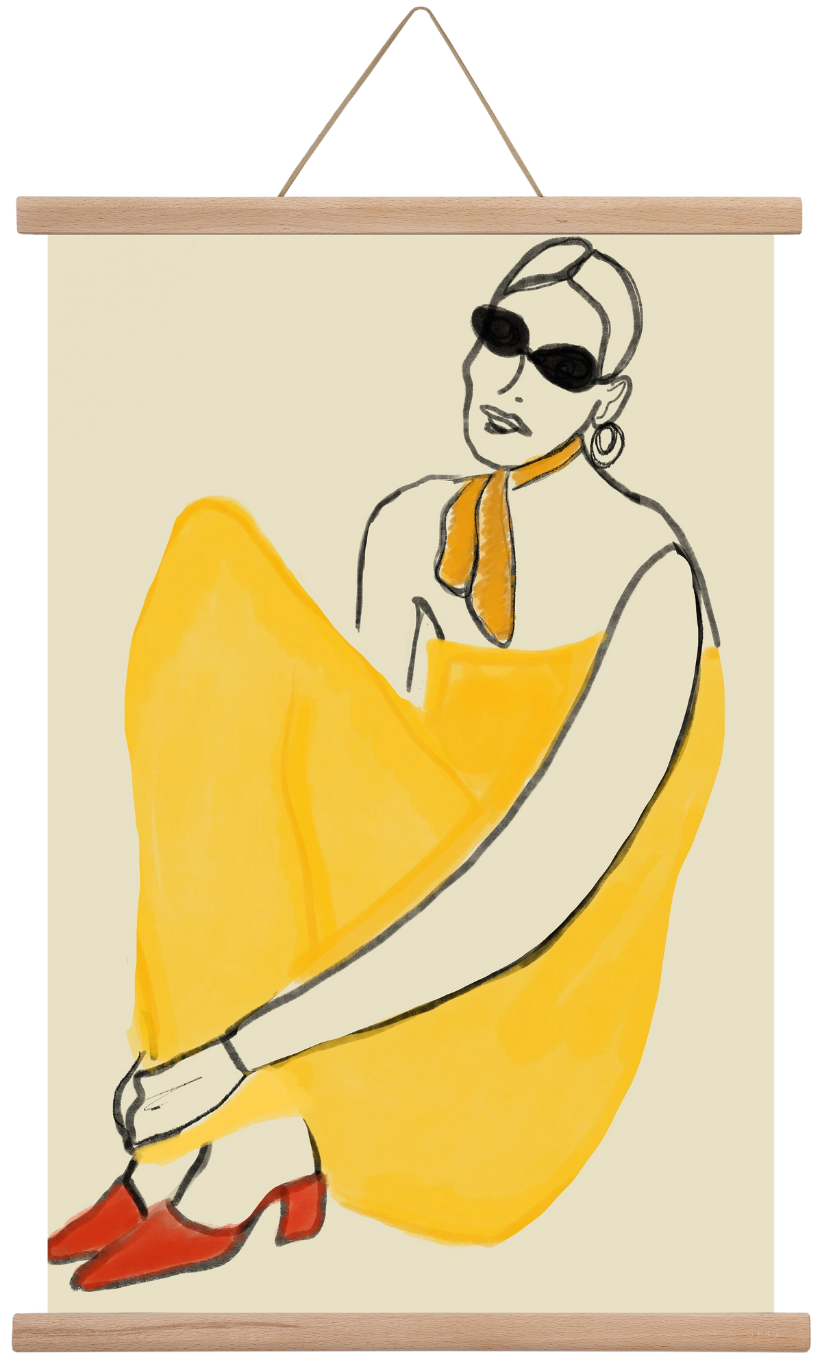 Vivie , 40x60 cm (40x60 cm), Tölgy akasztó