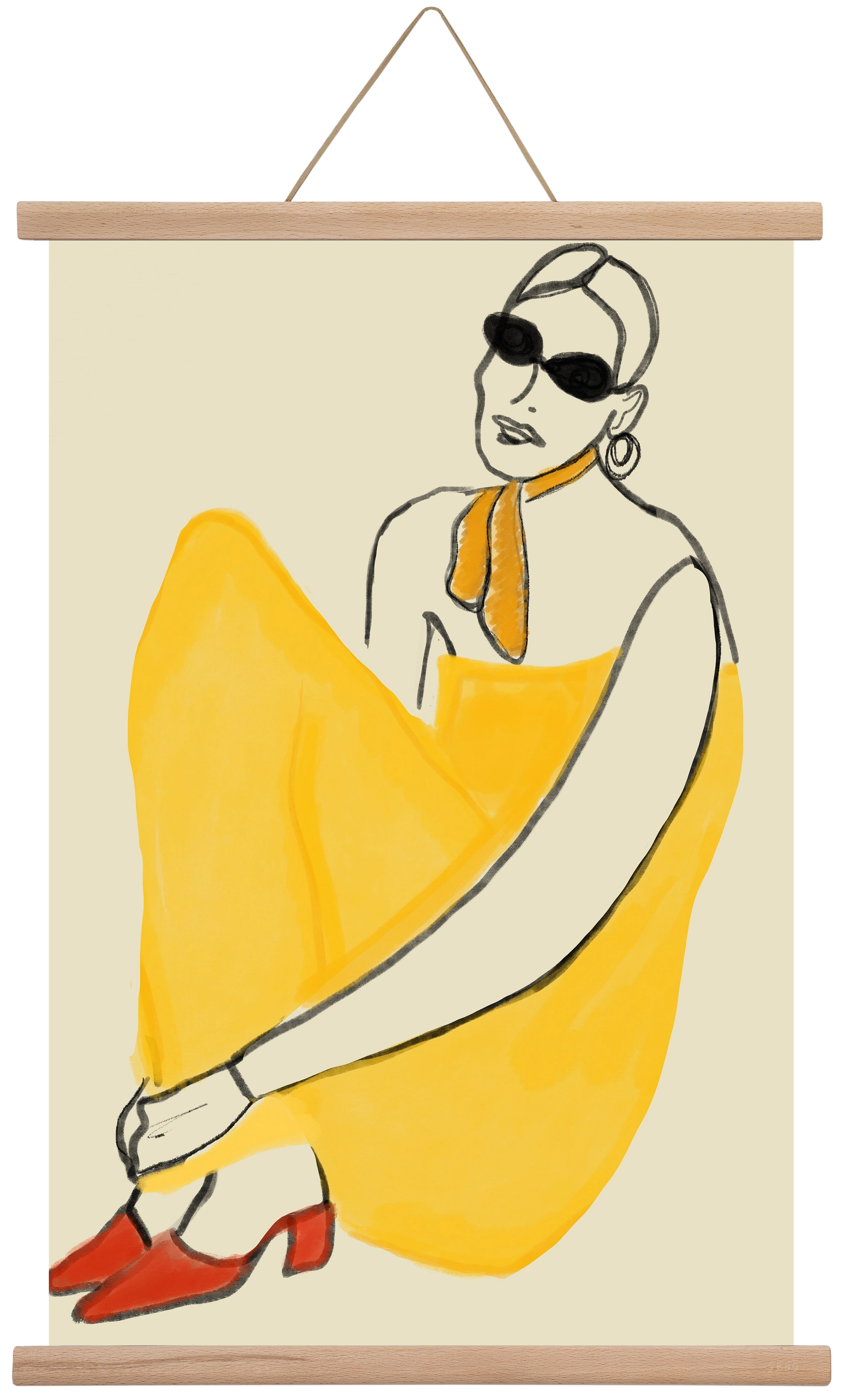 Vivie , 40x60 cm (40x60 cm), Tölgy akasztó