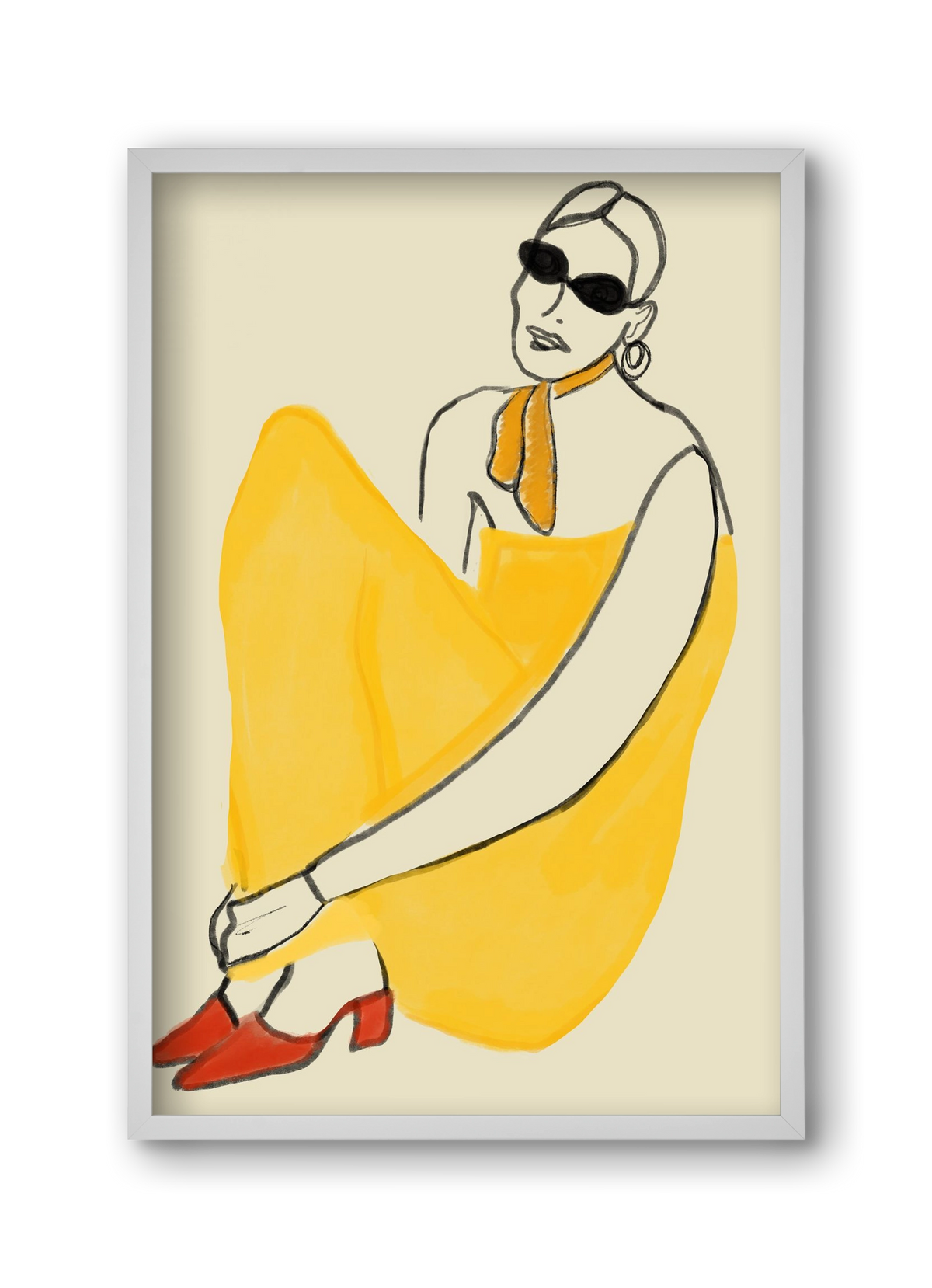 Vivie , 30x45 cm (30x45 cm), Fehér keret