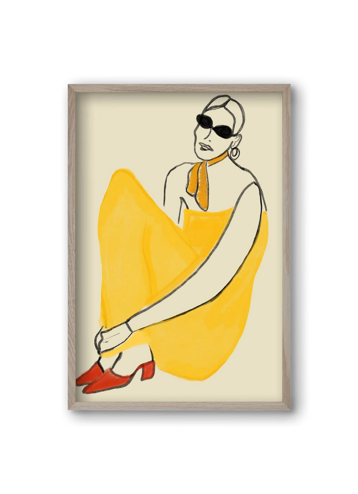 Vivie , 20x30 cm (20x30 cm), Tölgy keret