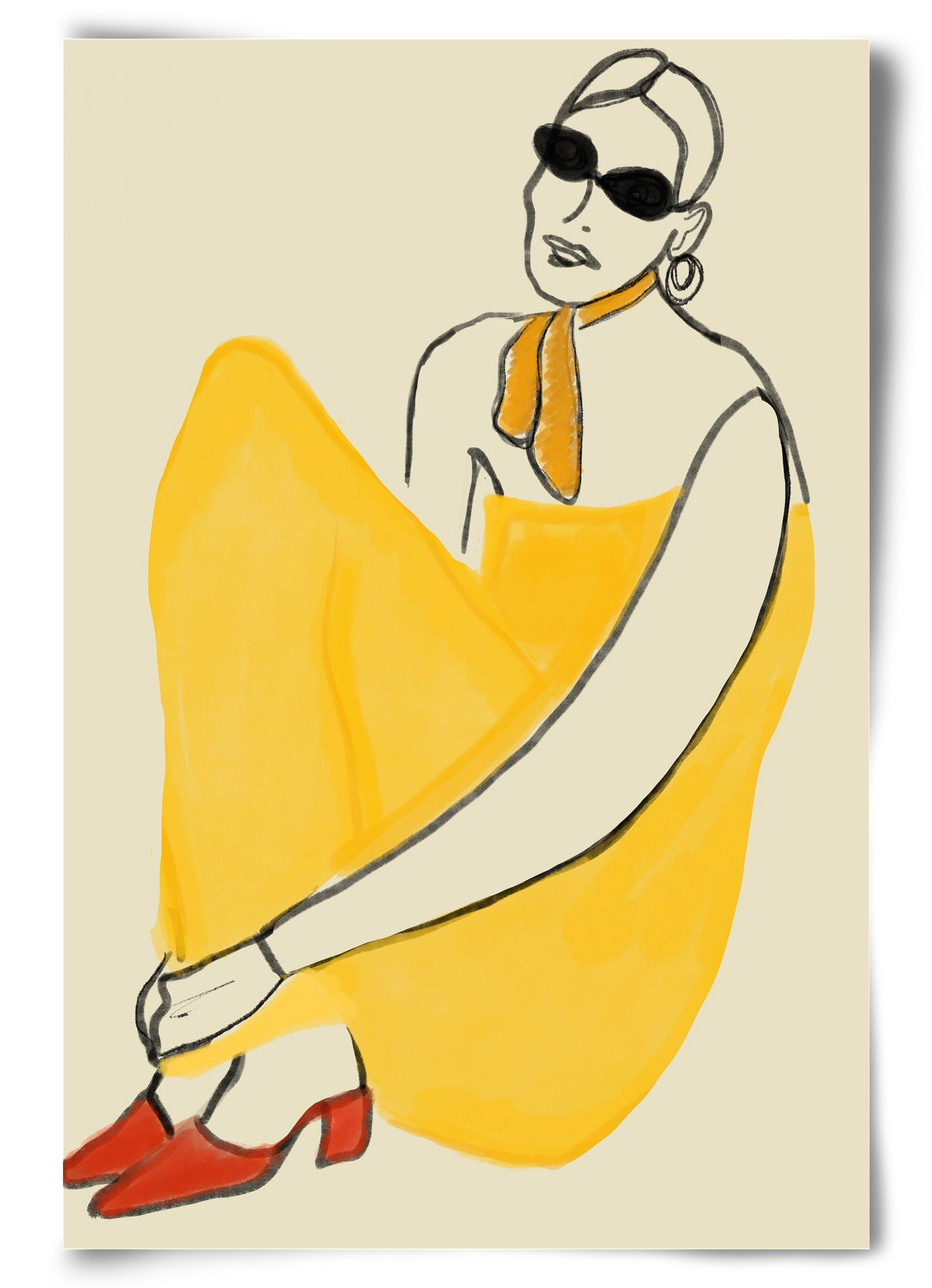 Vivie , 60x90 cm, Keret nélkül