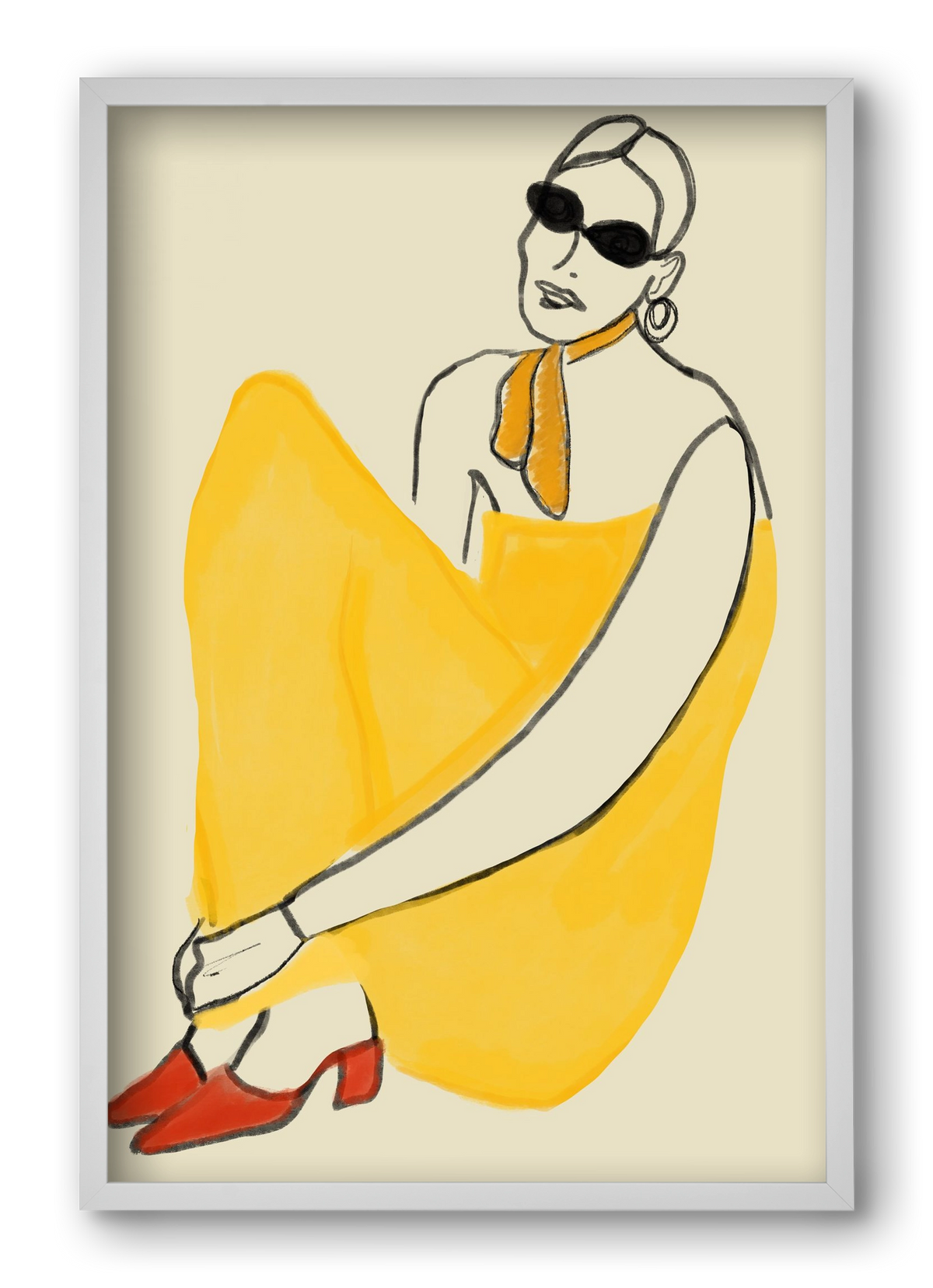 Vivie , 40x60 cm (40x60 cm), Fehér keret