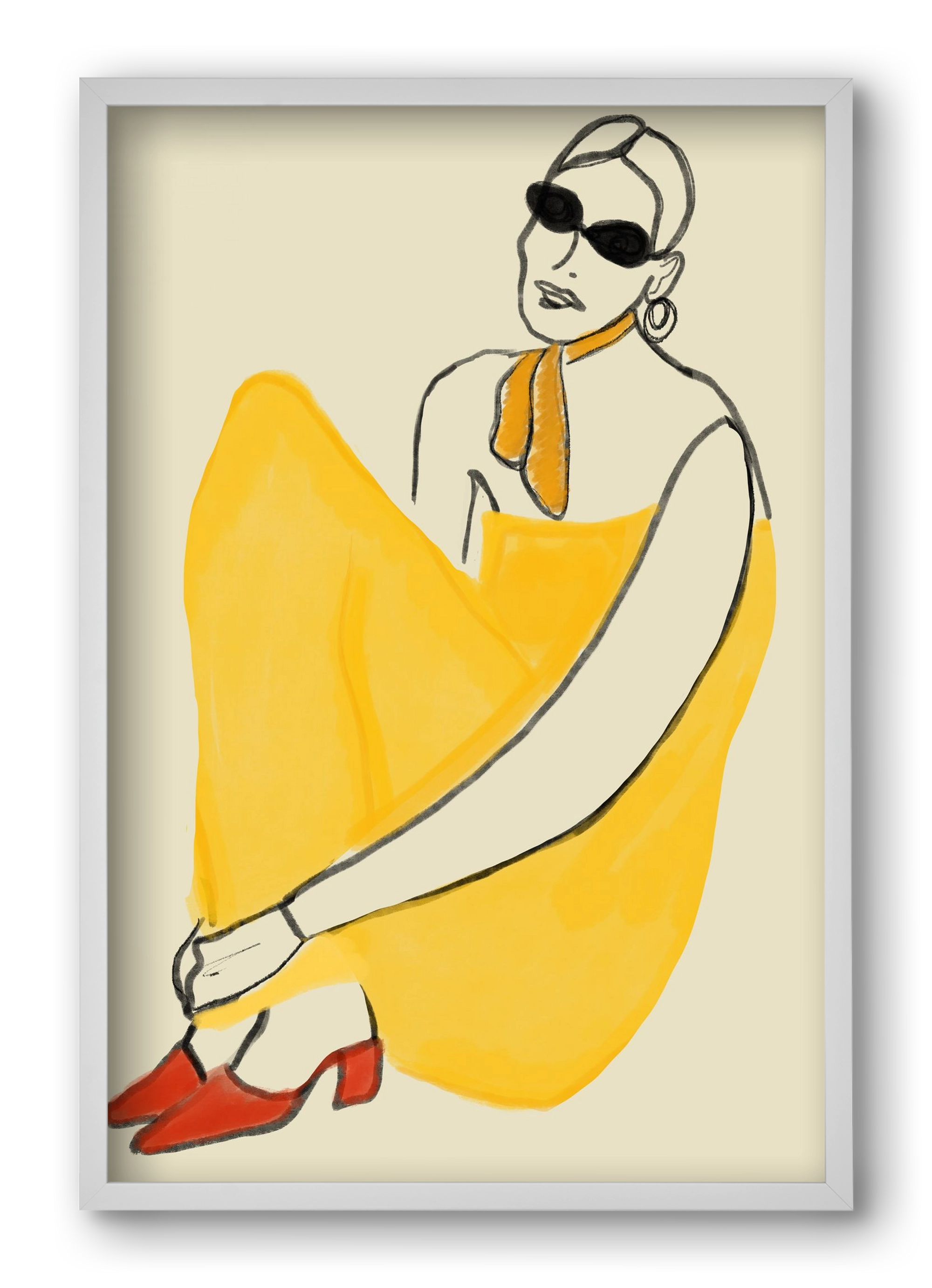 Vivie , 40x60 cm (40x60 cm), Fehér keret