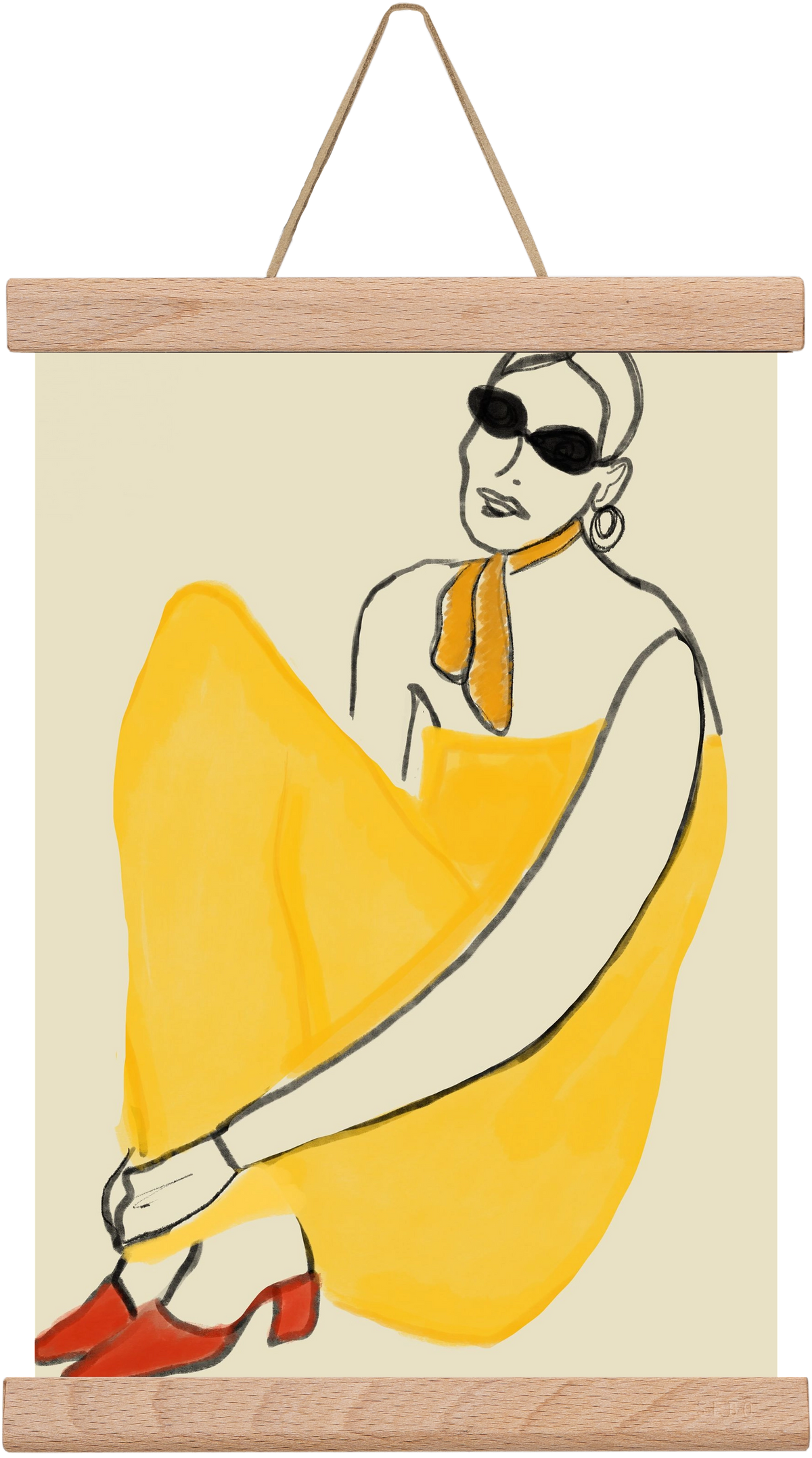 Vivie , 20x30 cm (20x30 cm), Tölgy akasztó