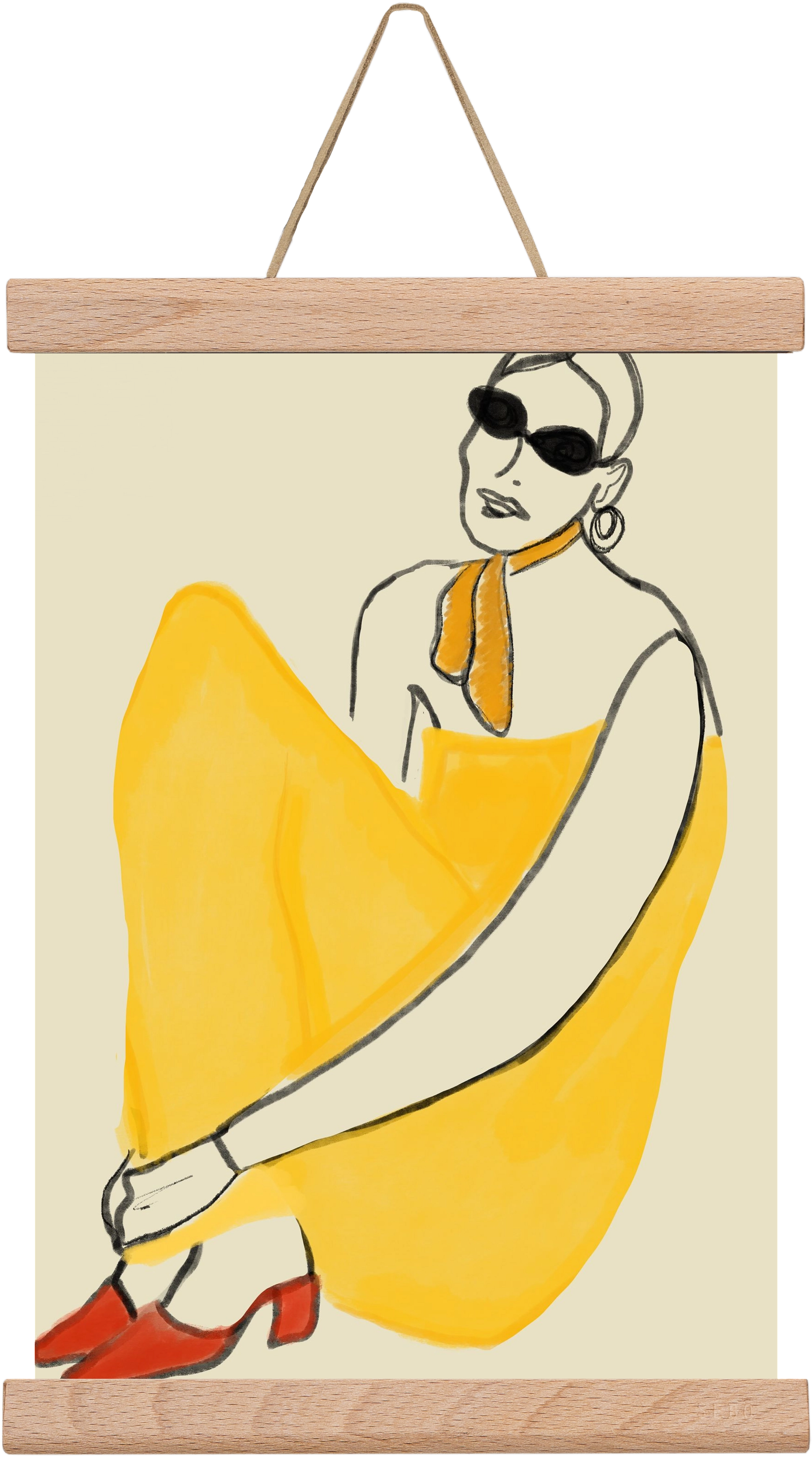 Vivie , 20x30 cm (20x30 cm), Tölgy akasztó