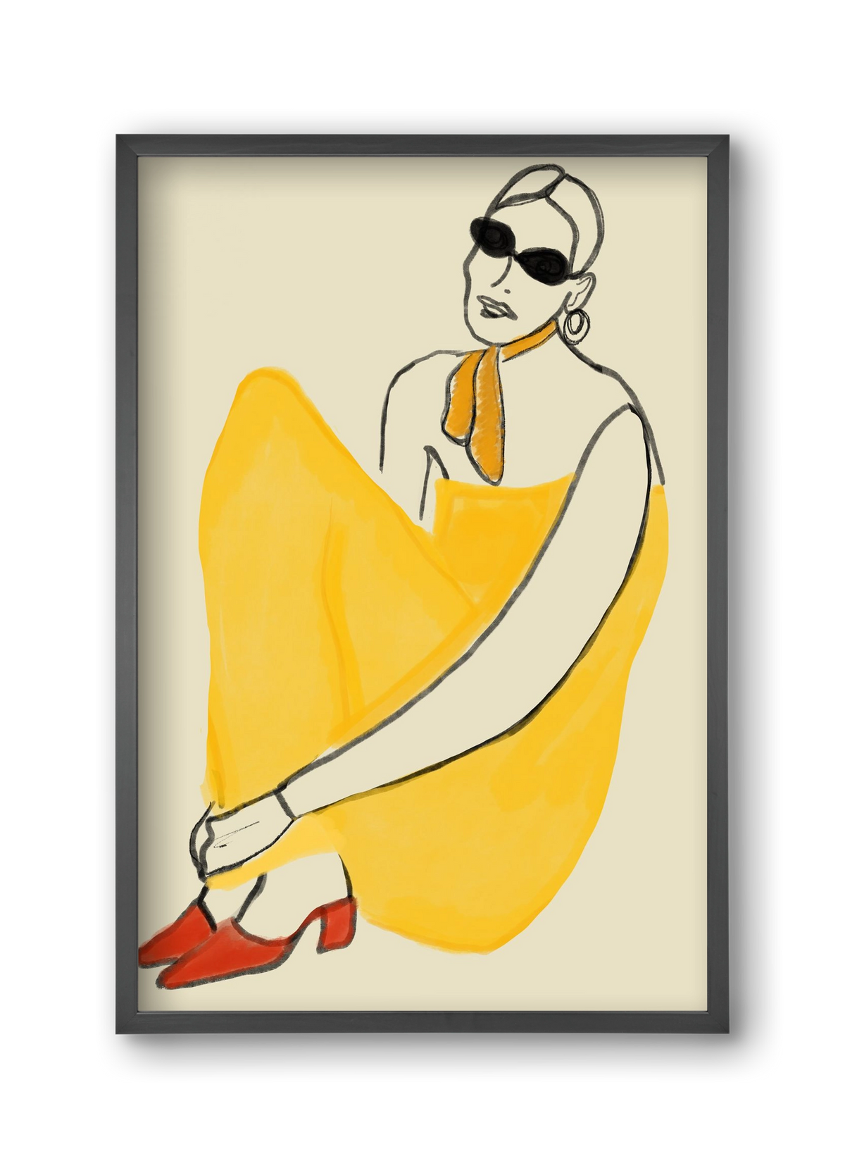 Vivie , 30x45 cm (30x45 cm), Fekete keret