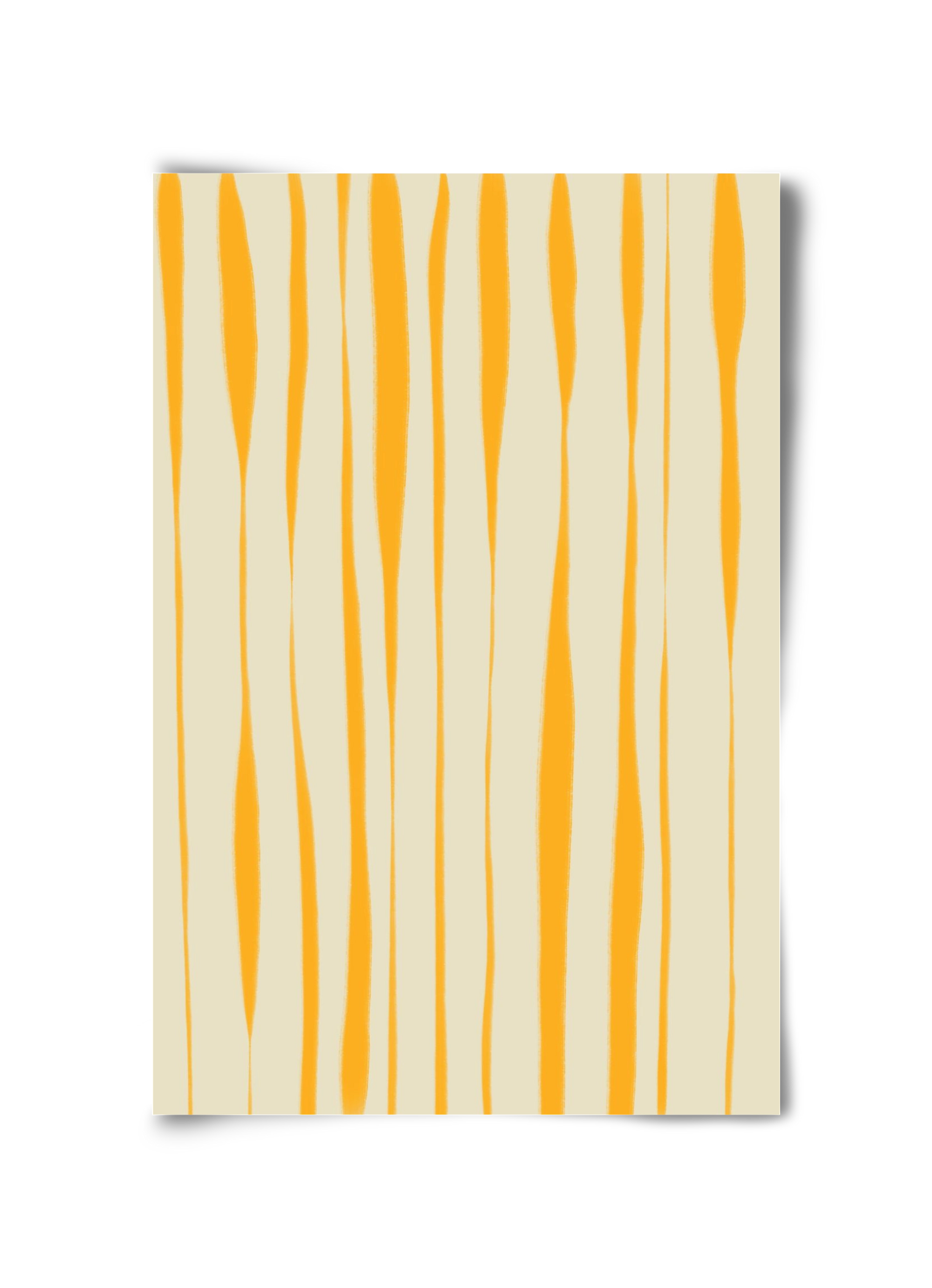 Yellow stripes , 30x45 cm, Keret nélkül