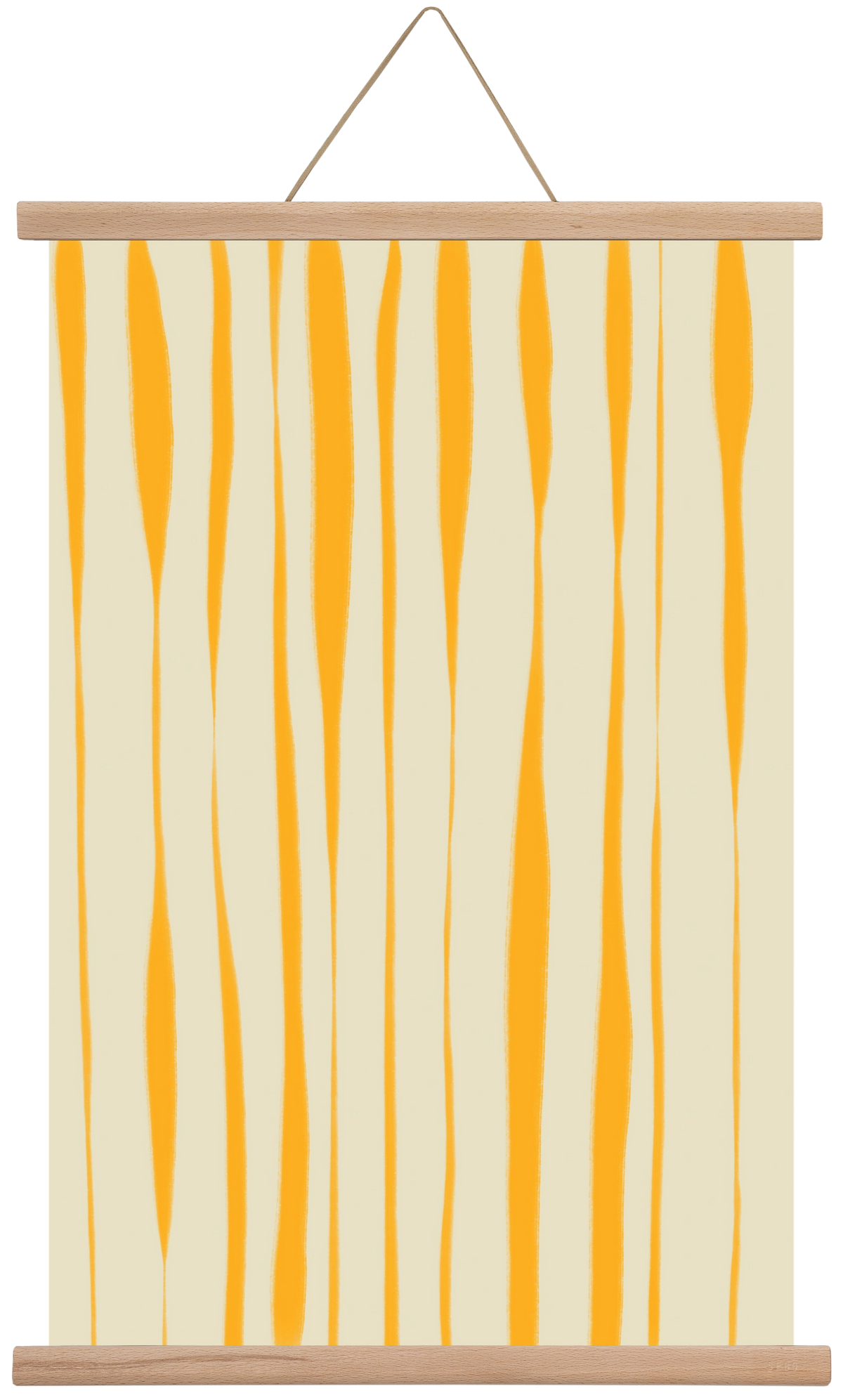 Yellow stripes , 40x60 cm (40x60 cm), Tölgy akasztó