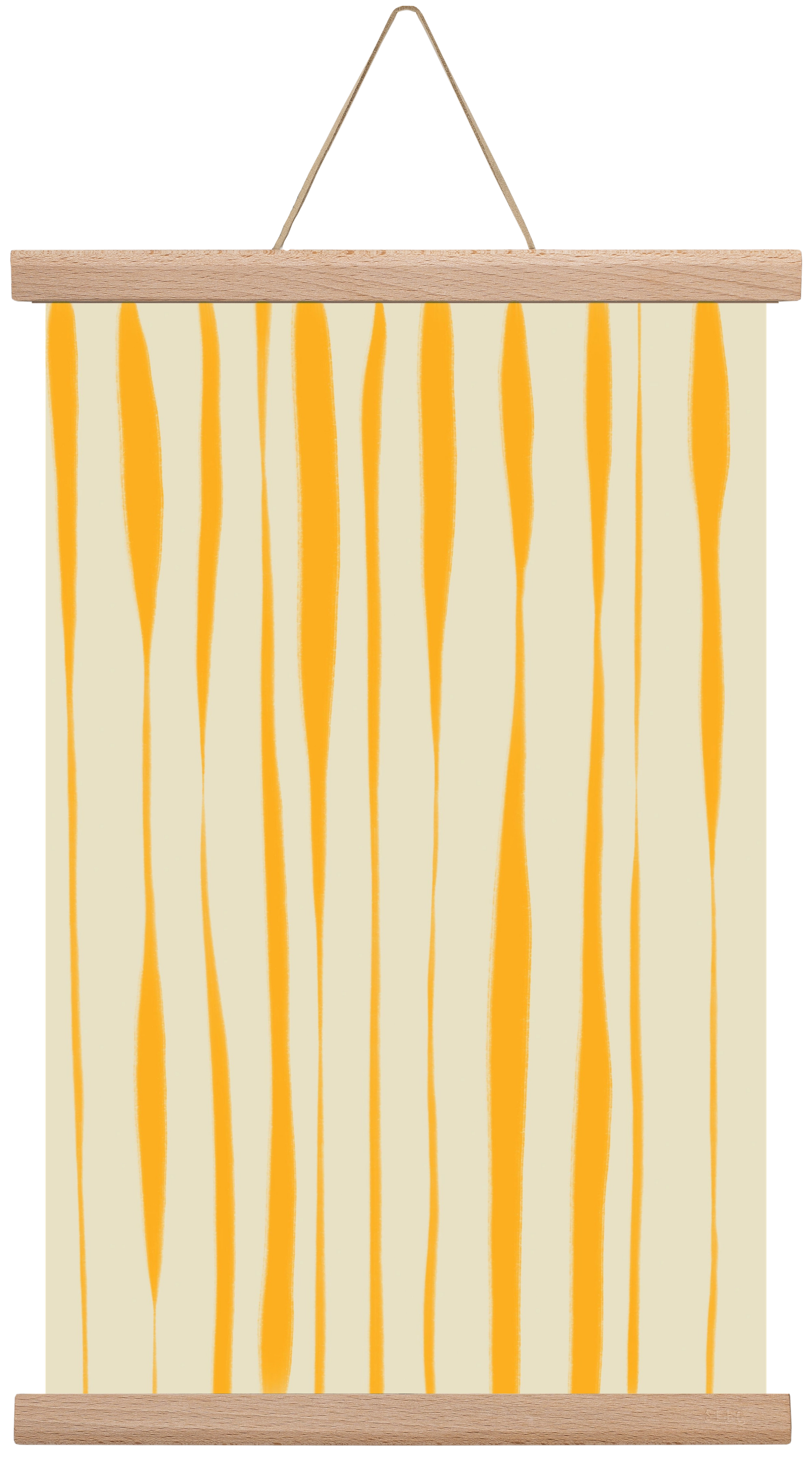 Yellow stripes , 30x45 cm (30x45 cm), Tölgy akasztó