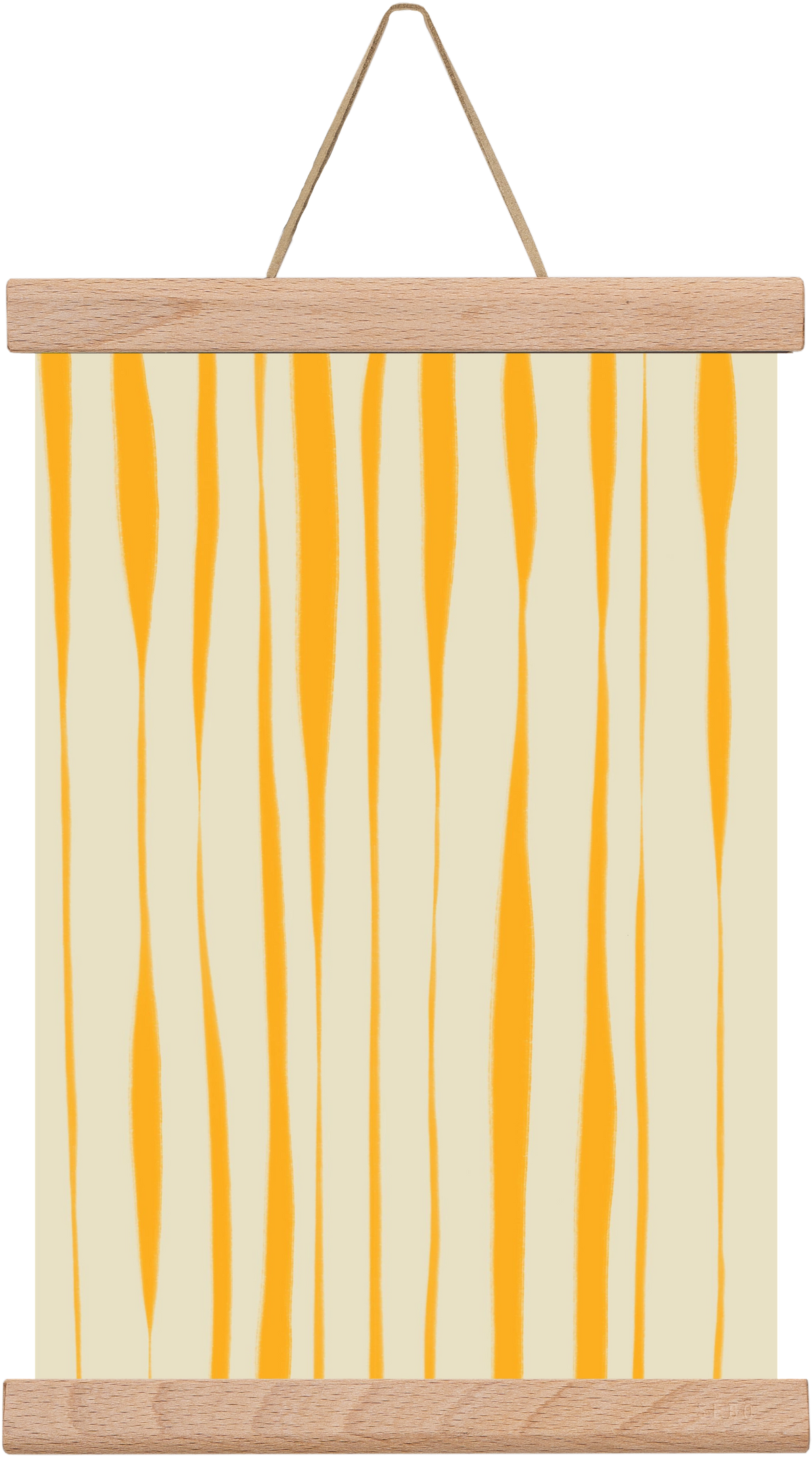 Yellow stripes , 20x30 cm (20x30 cm), Tölgy akasztó