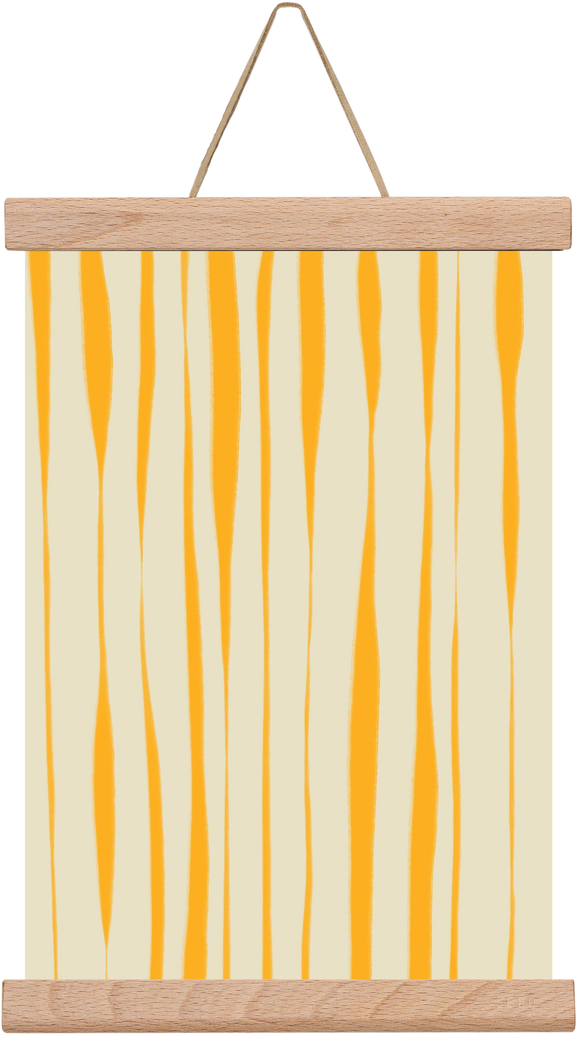 Yellow stripes , 20x30 cm (20x30 cm), Tölgy akasztó