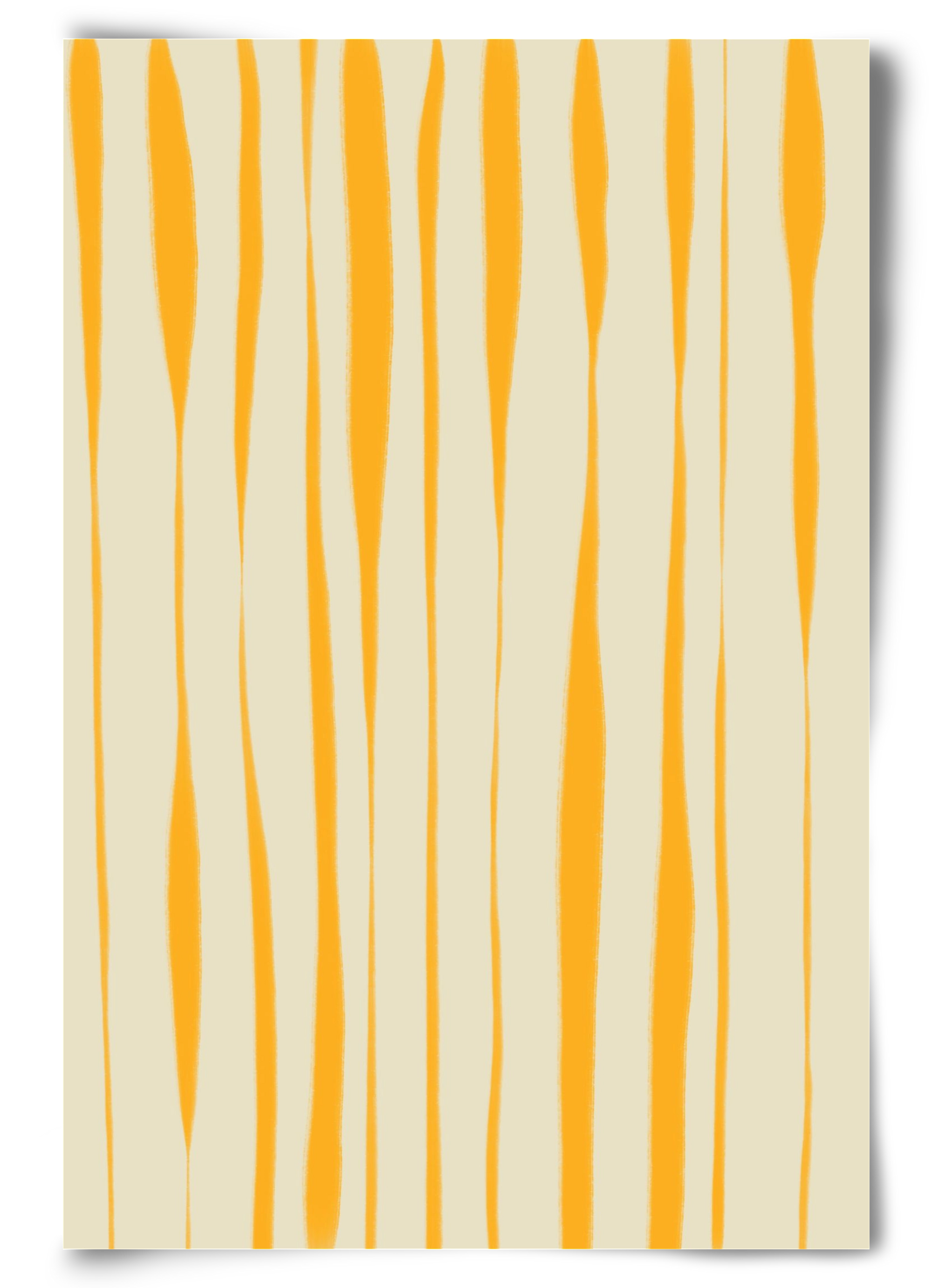 Yellow stripes , 60x90 cm, Keret nélkül