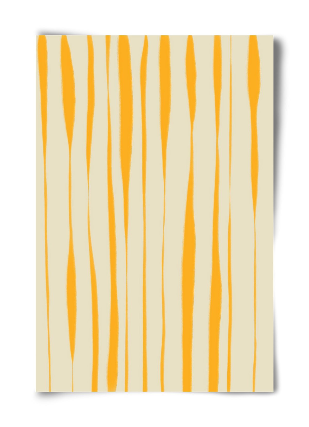 Yellow stripes , 40x60 cm, Keret nélkül