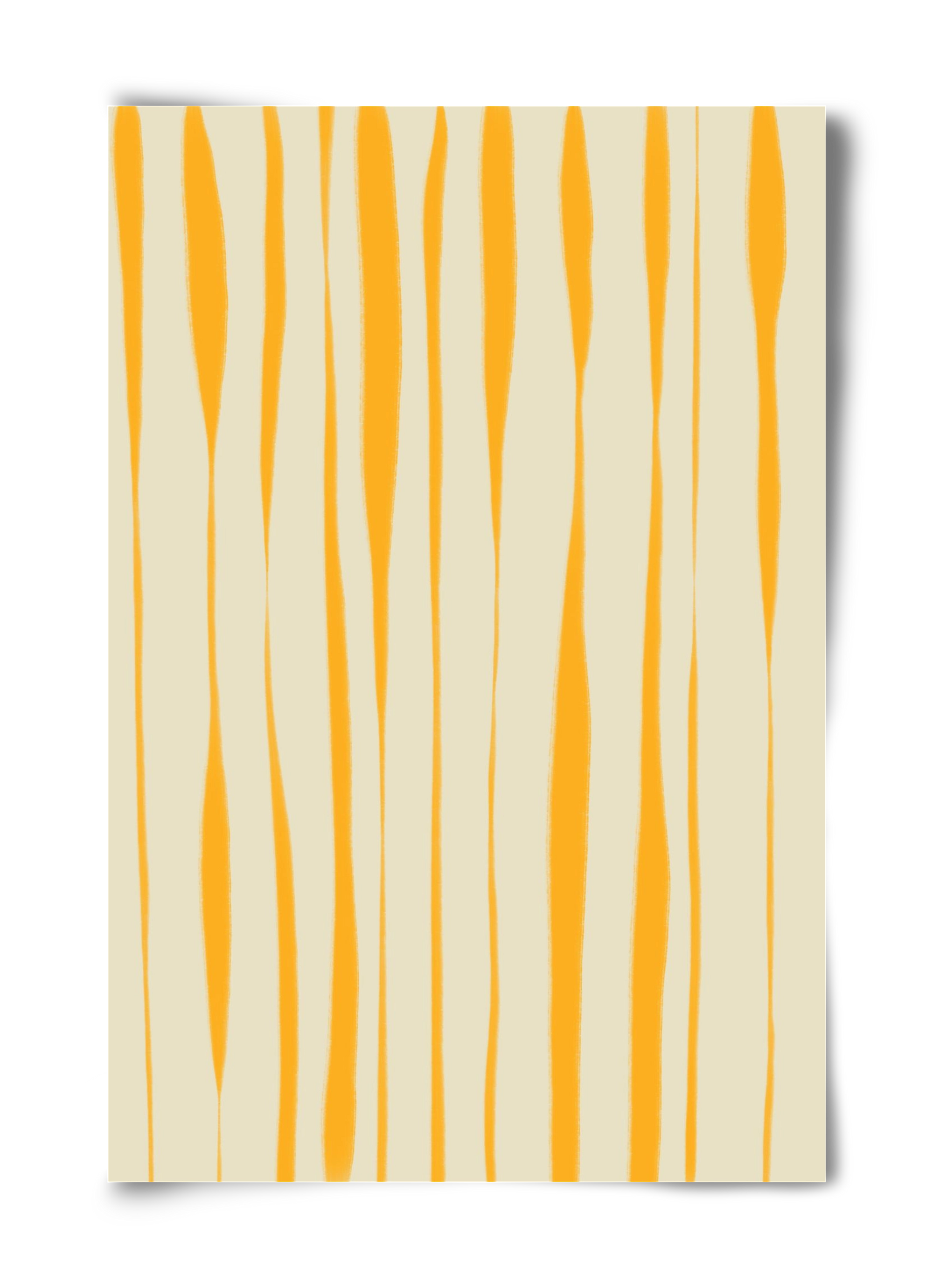Yellow stripes , 40x60 cm, Keret nélkül